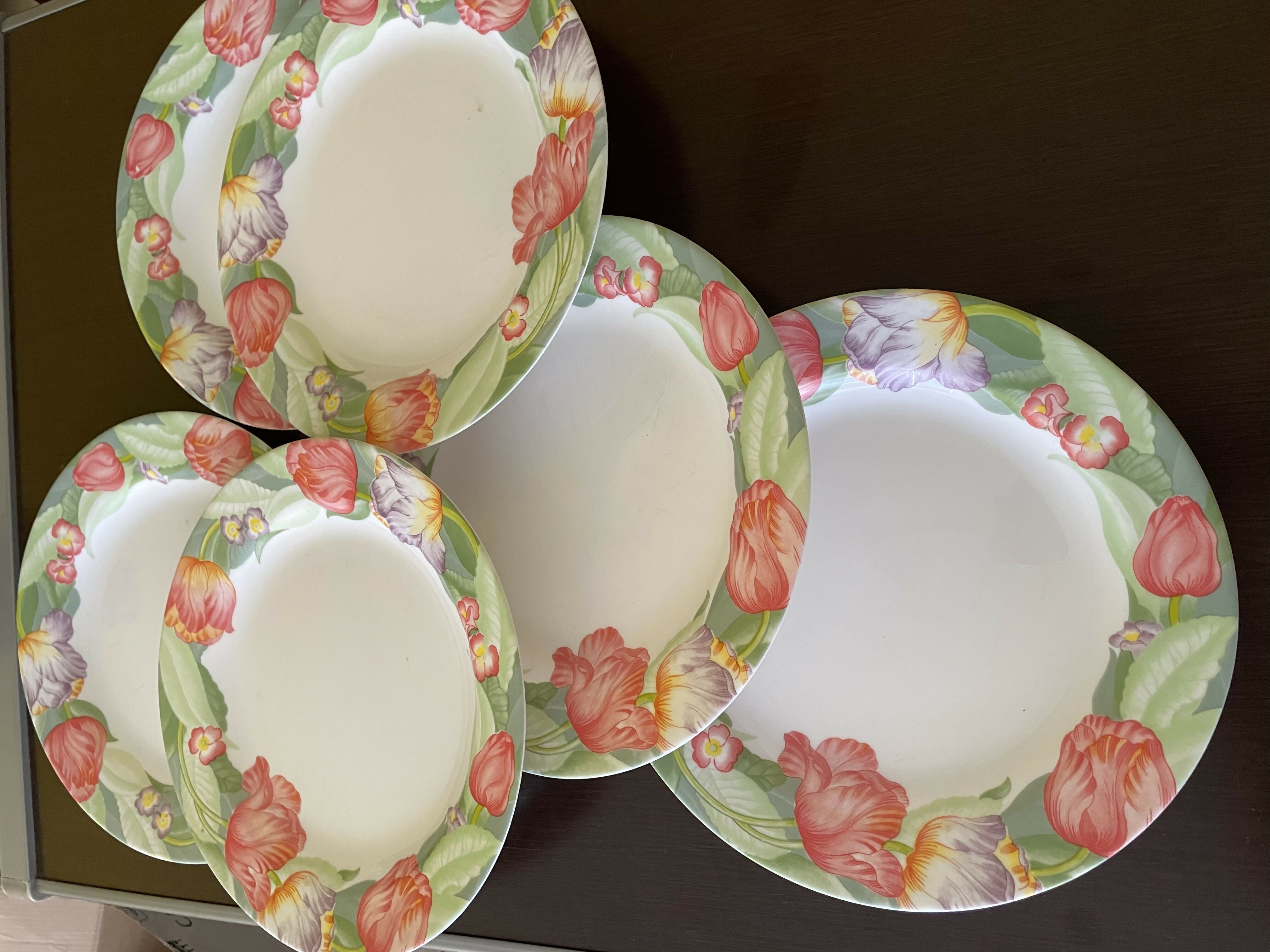 Jogo de pratos rasos franceses