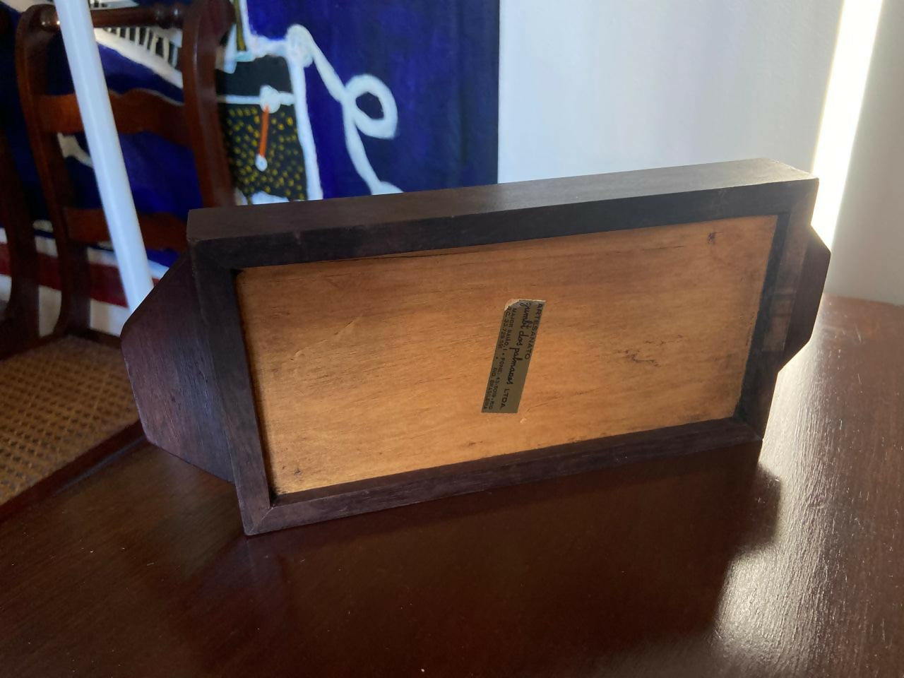 Bandeja em Jacarandá com Painel Duplo de Azulejos (DMCPS_193)