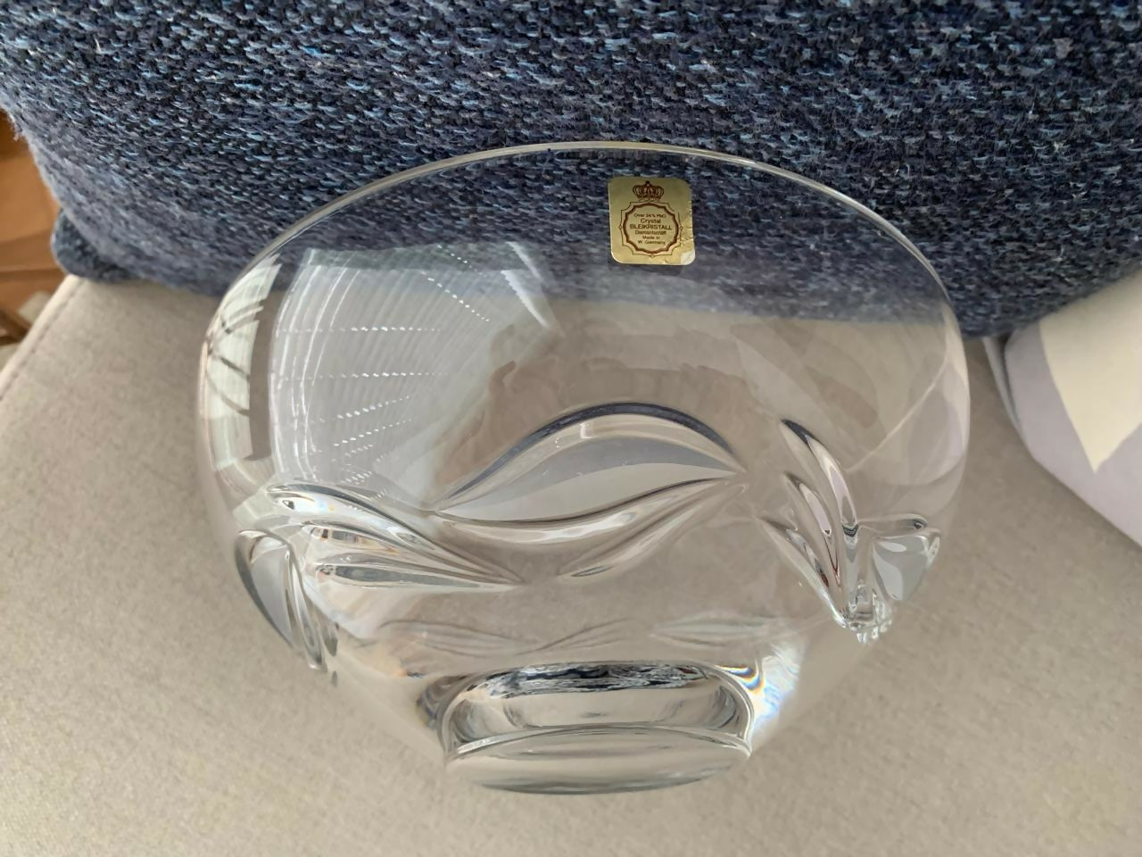 Bowl em cristal alemão Bleikristall