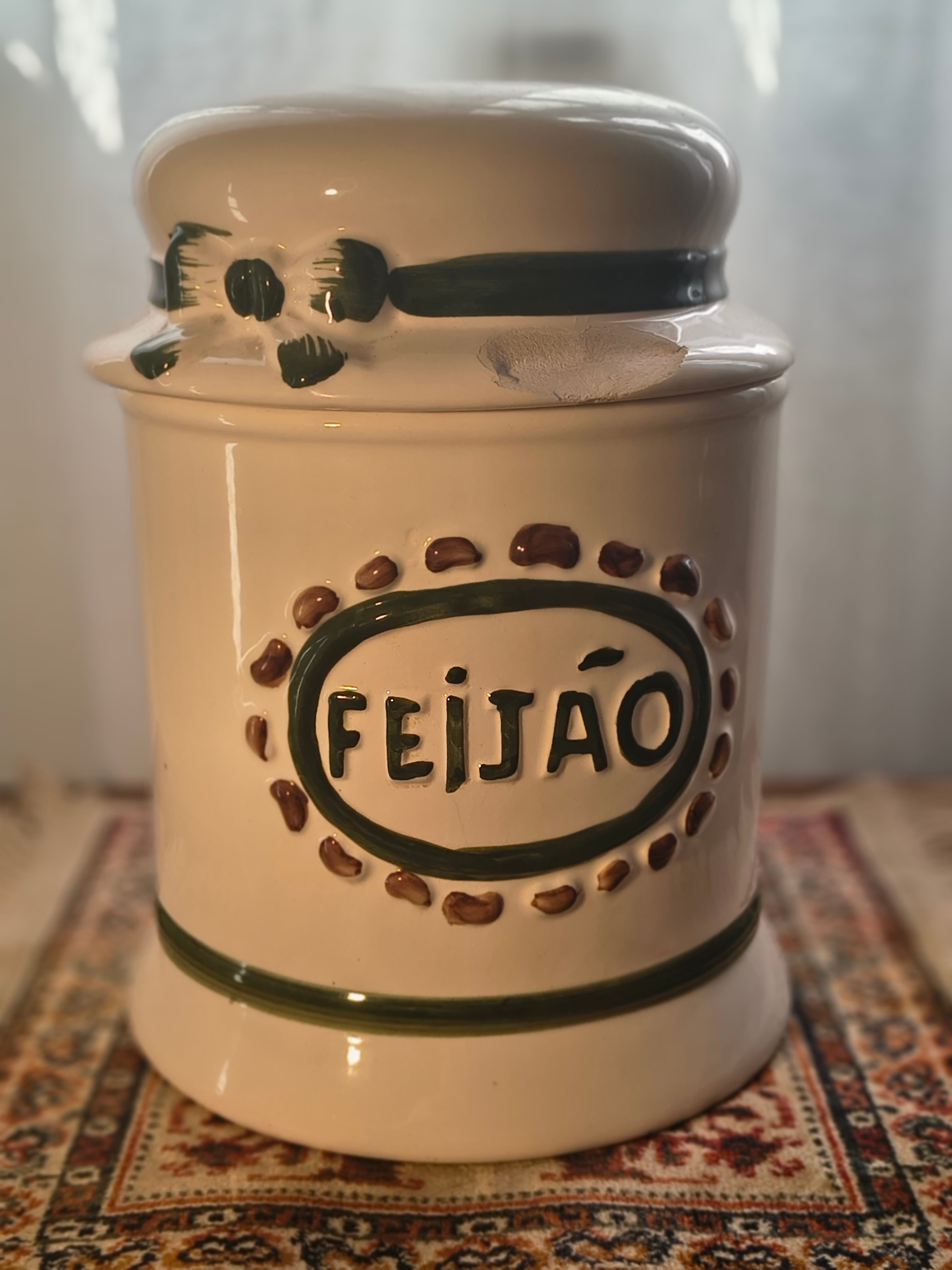Potes mantimentos em cerâmica
