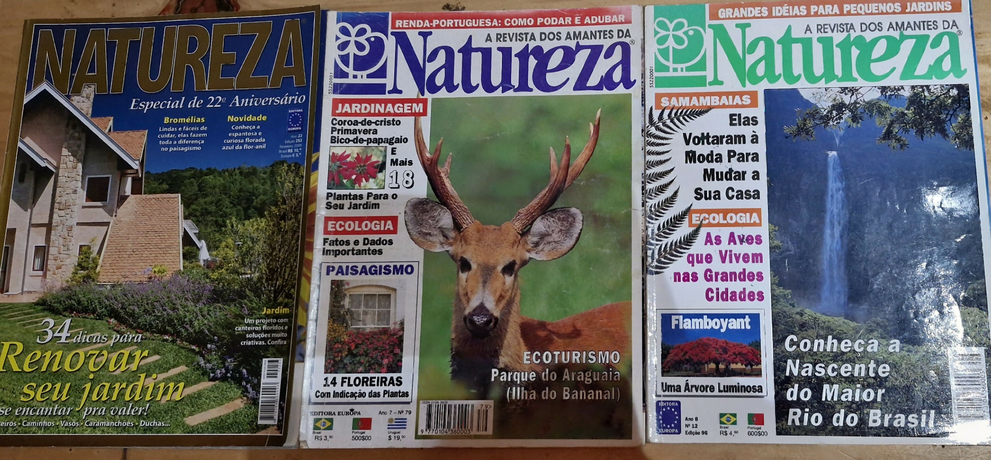15 Raras edições da revista natureza com amplo conteúdo