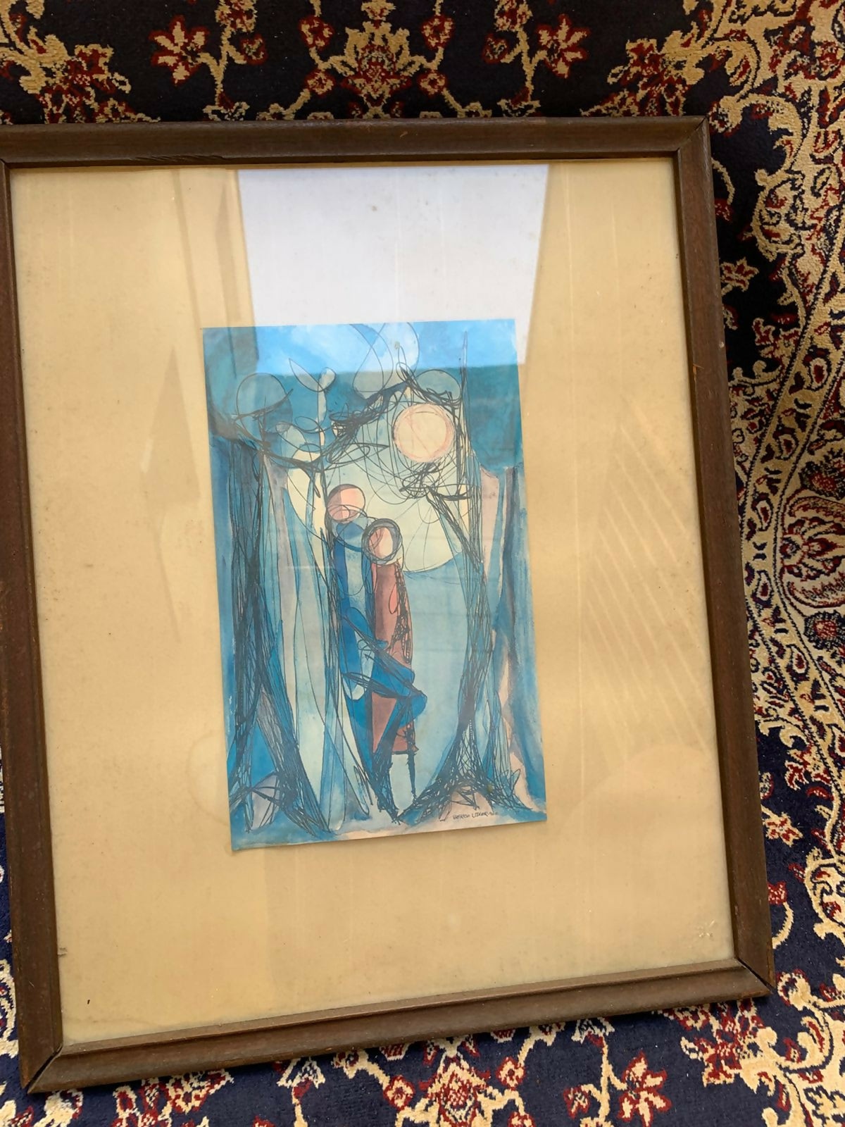 Quadro com Gravura — Berco Udler | Composição Abstrata