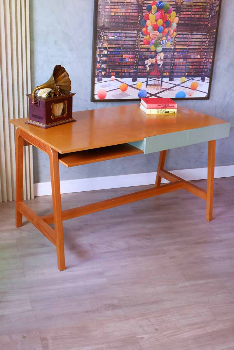 escrivaninha design + cadeira modernista cimo