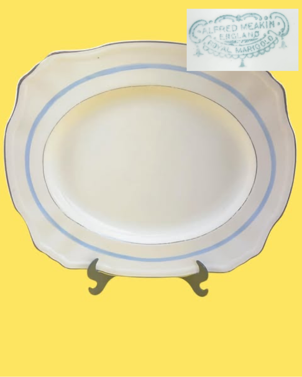 Porcelana Alfred Meakin England Royal Marigold Jogo de travessas