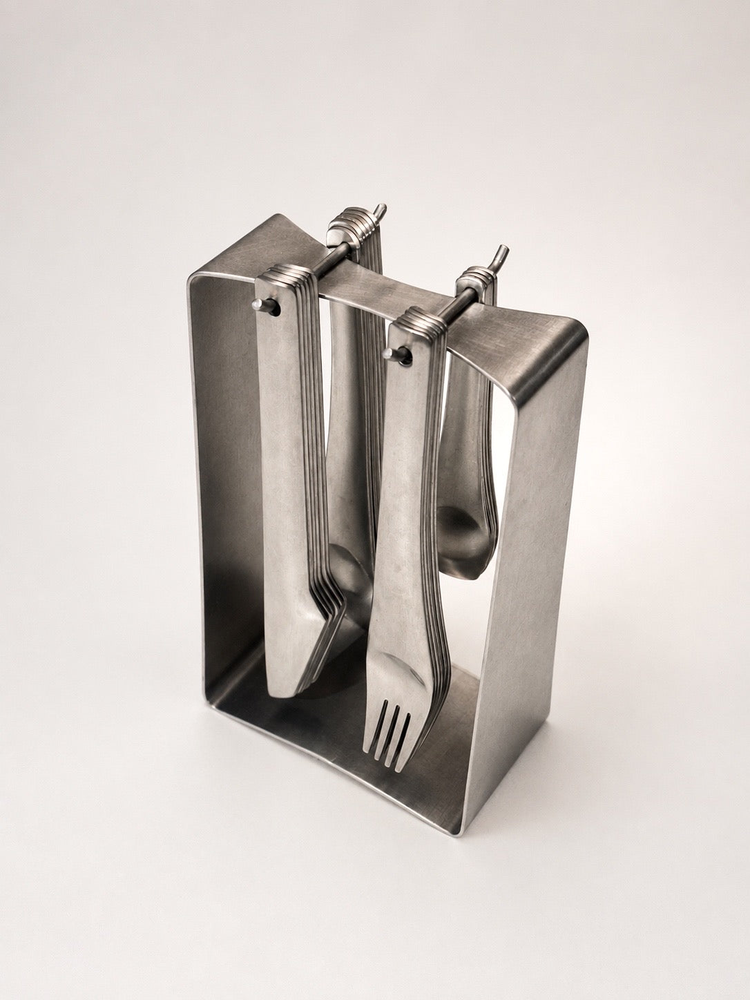 Raro faqueiro em inox | Terance Conran, 1990 |