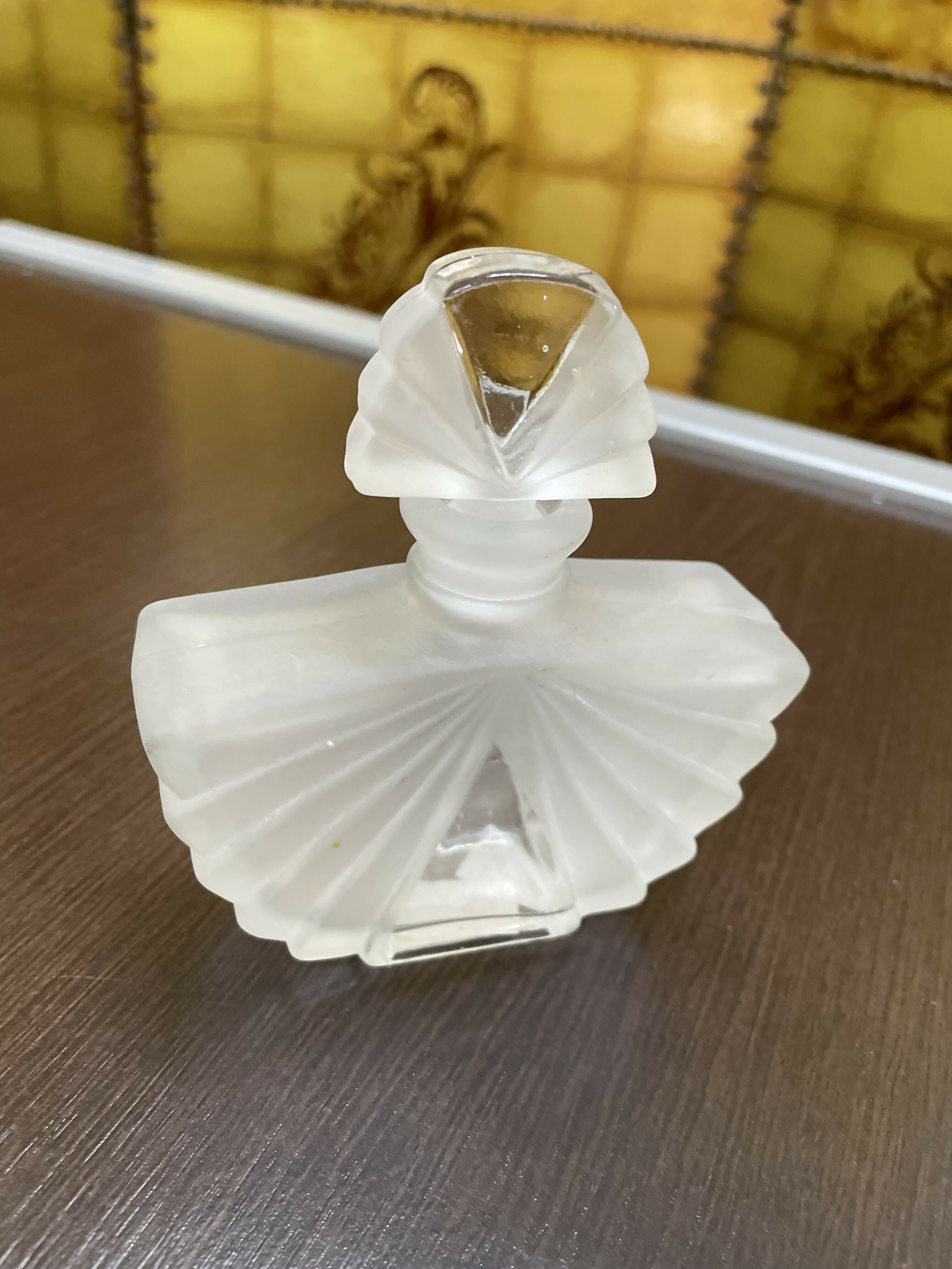 Perfumeiro vidro fosco Art Deco