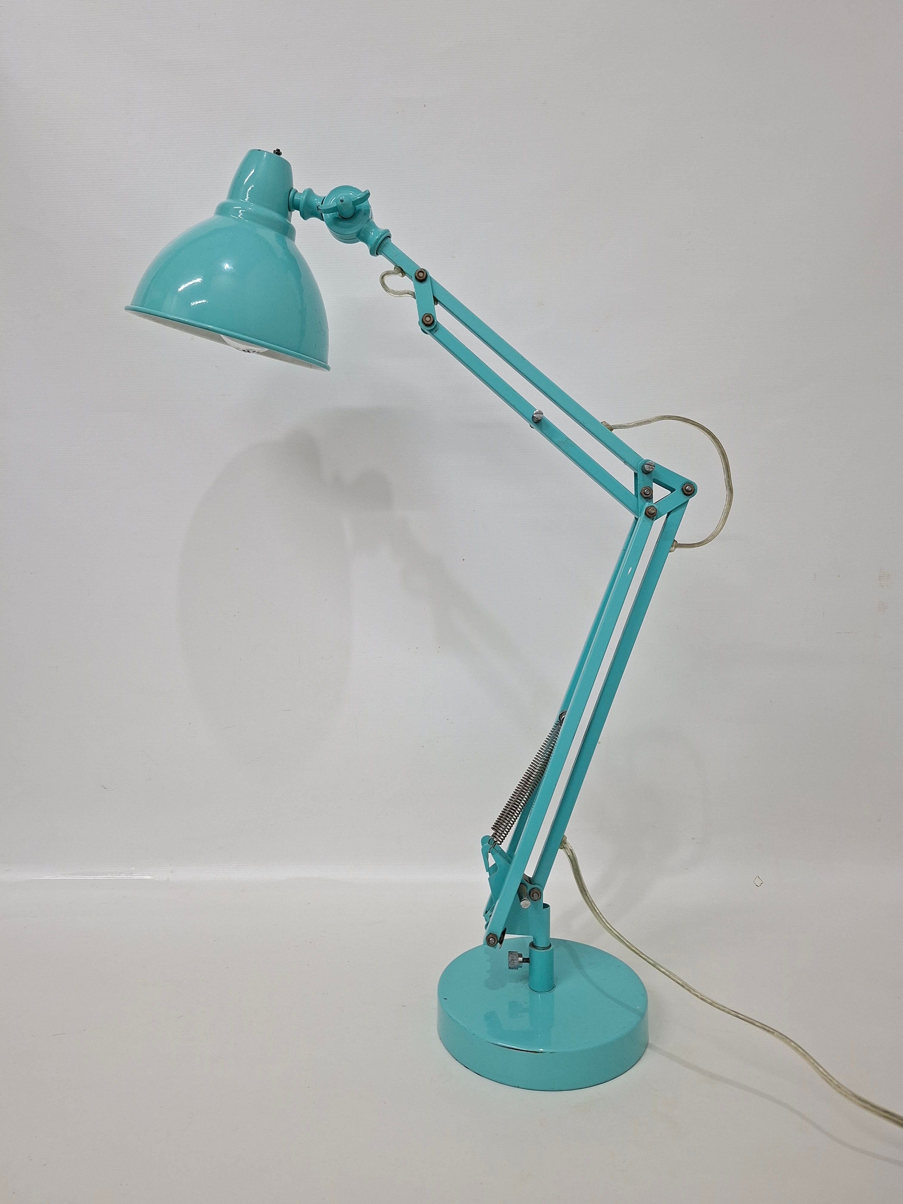 Luminária Design Azul Turquesa