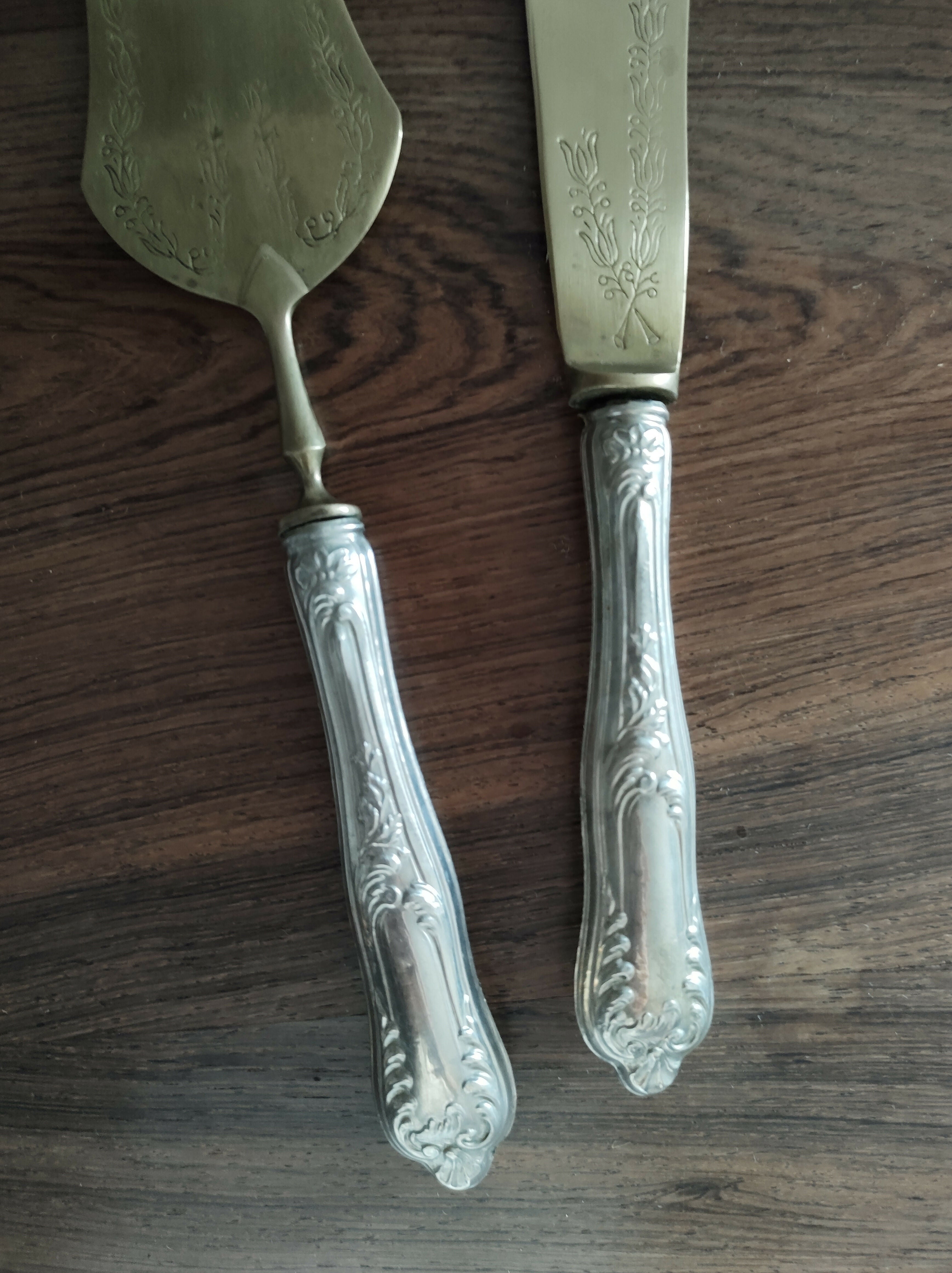 Utensílios de prata para sobremesa- Anos 1950