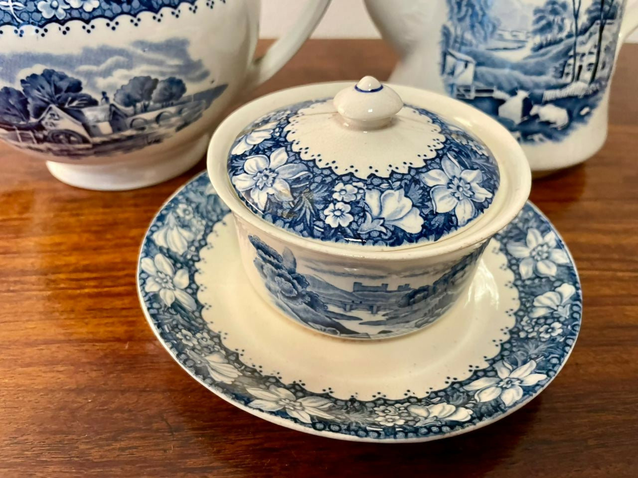 Conjunto para chá e café em faiança inglesa Woods &amp; Sons
