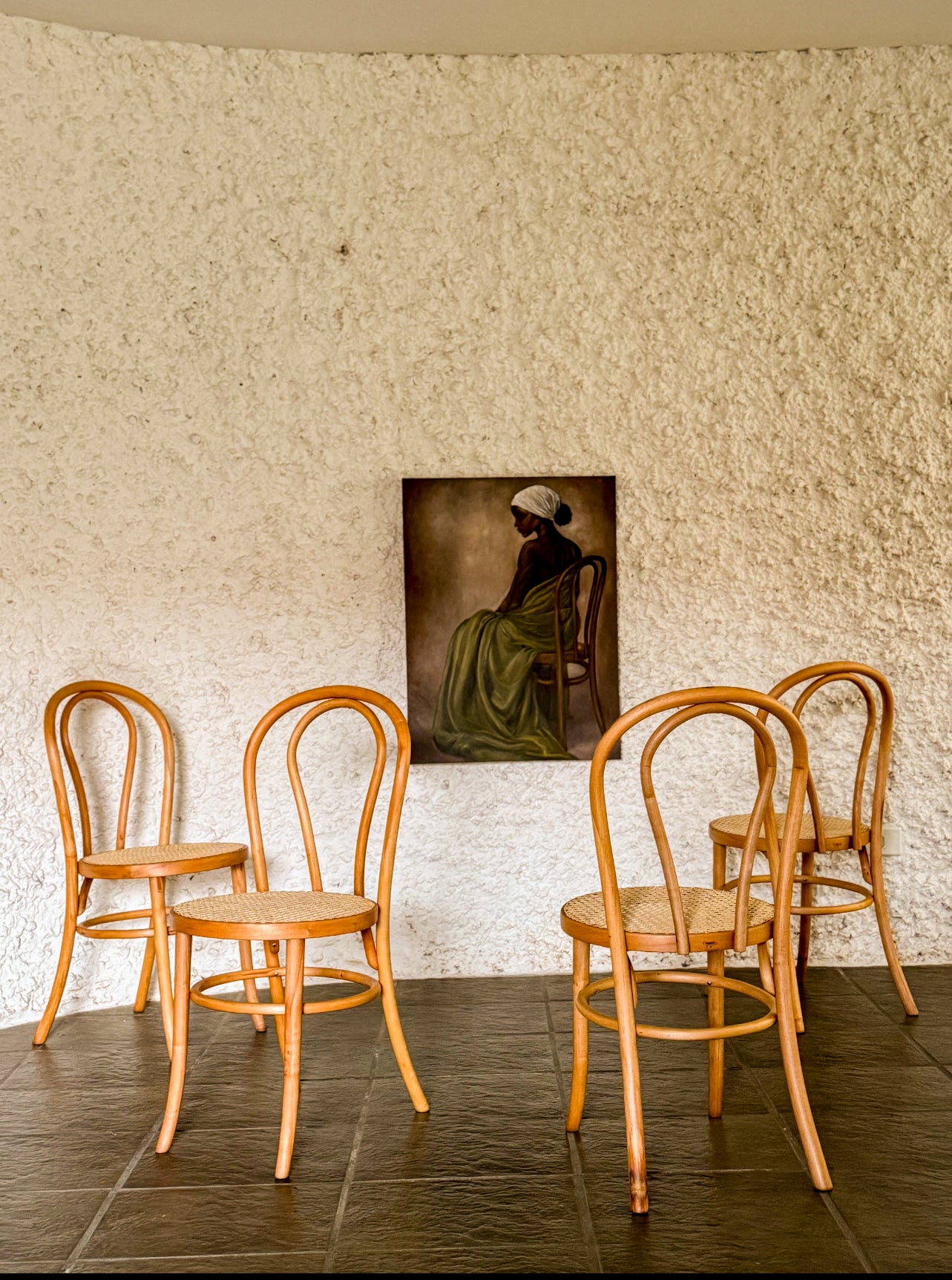 Cadeira Thonet (Thonart) com assento em palhinha - restaurada 