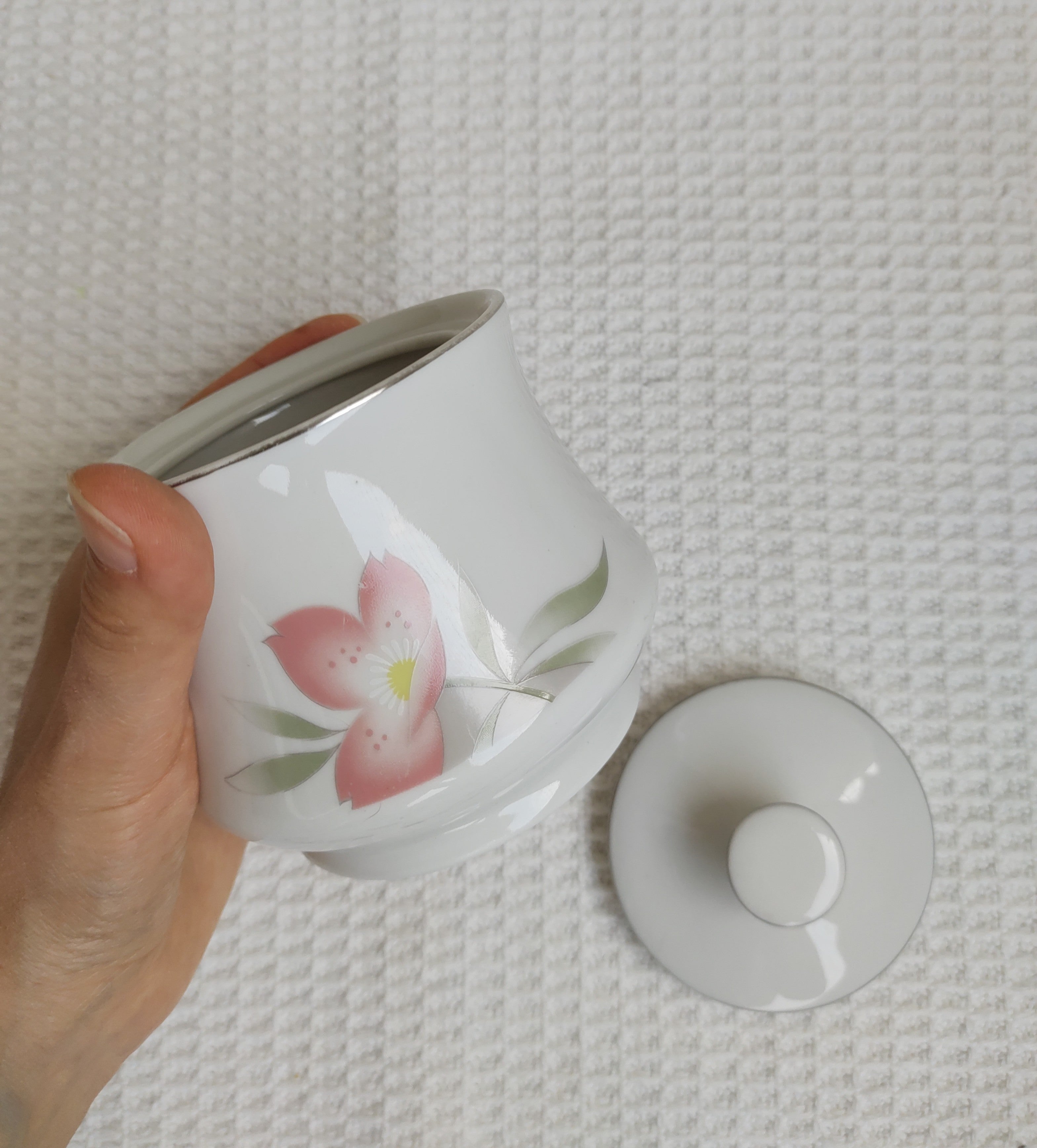 Açucareiro Porcelana Royal Rorzelan- Anos 1990
