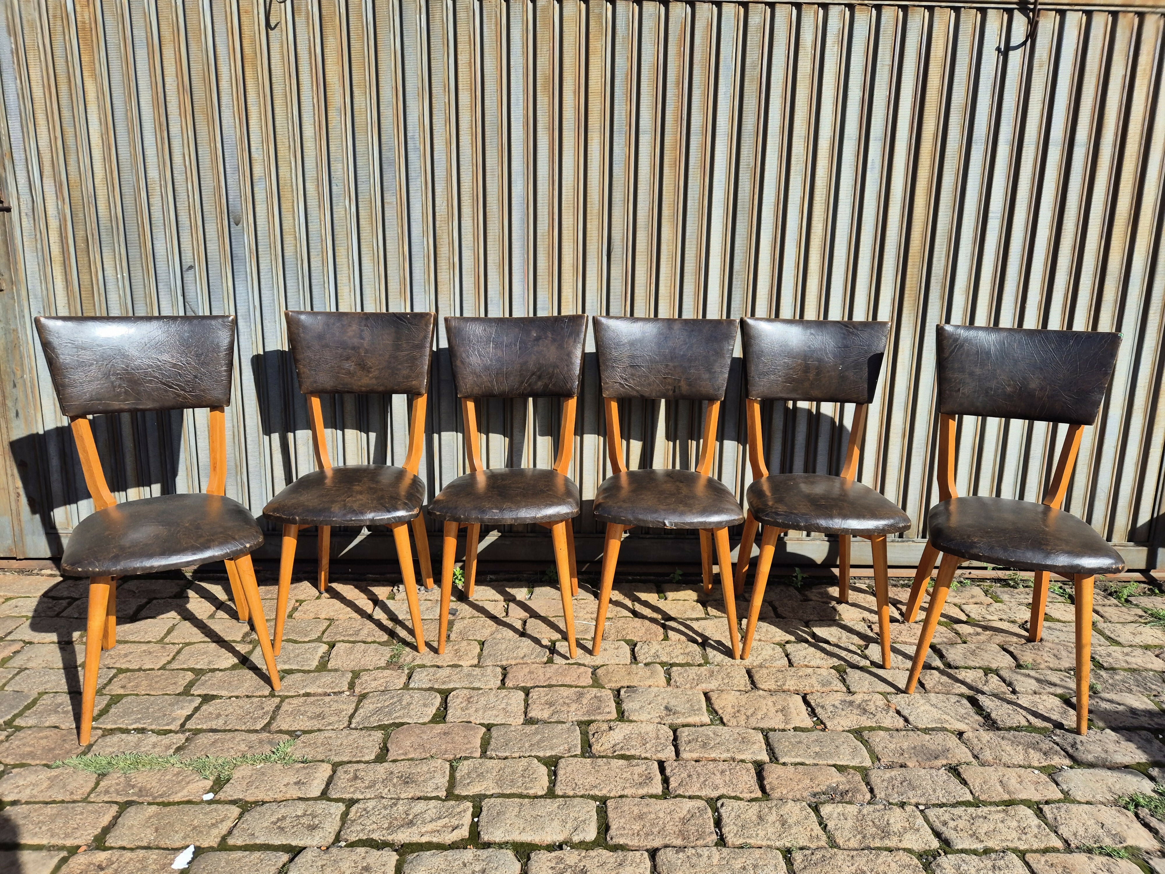 Set de cadeiras vintage anos 60