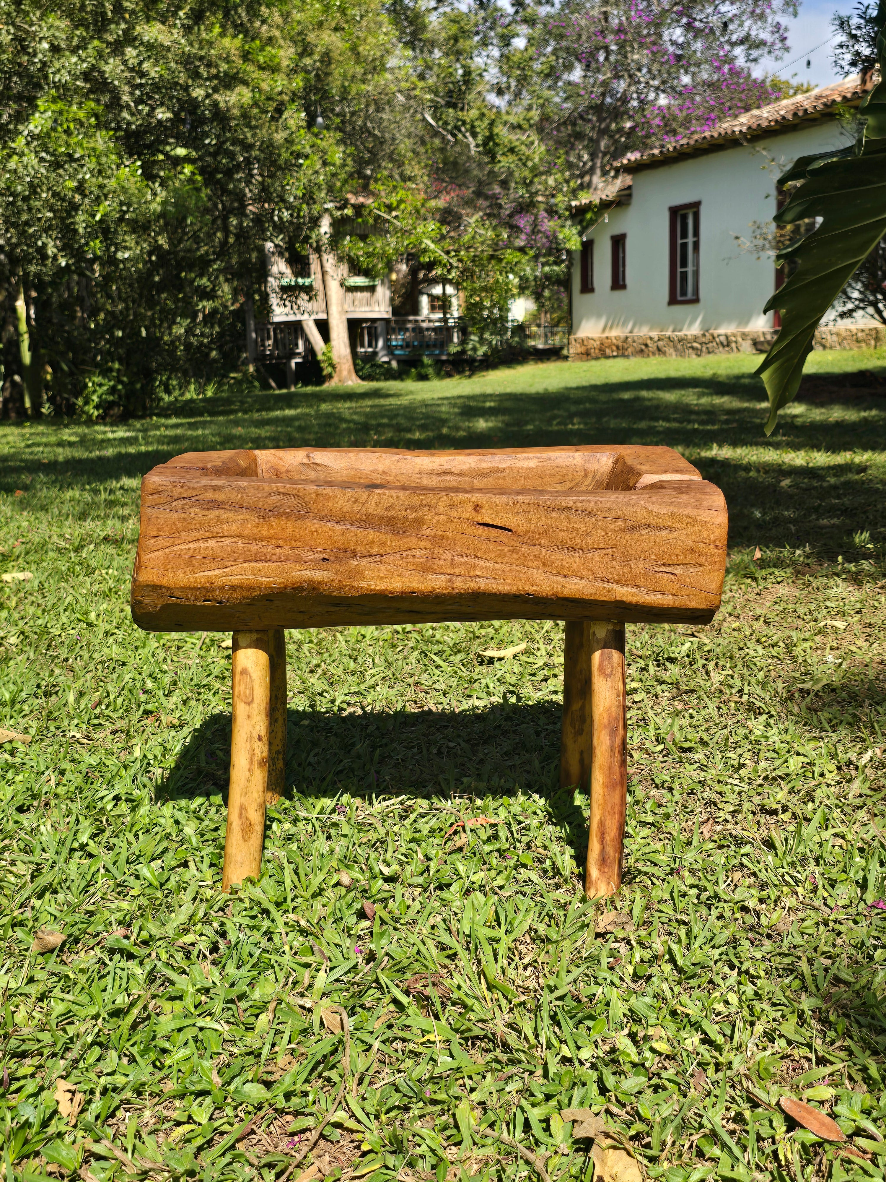 Cocho de Roça Madeira Maciça Garimpo Mineiro