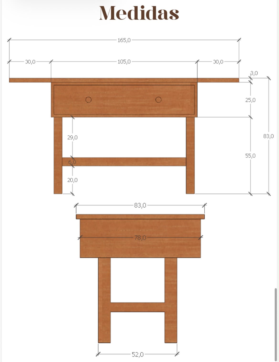 MESA DE APOIO /APARADOR MINEIRO SÉCULO XIX