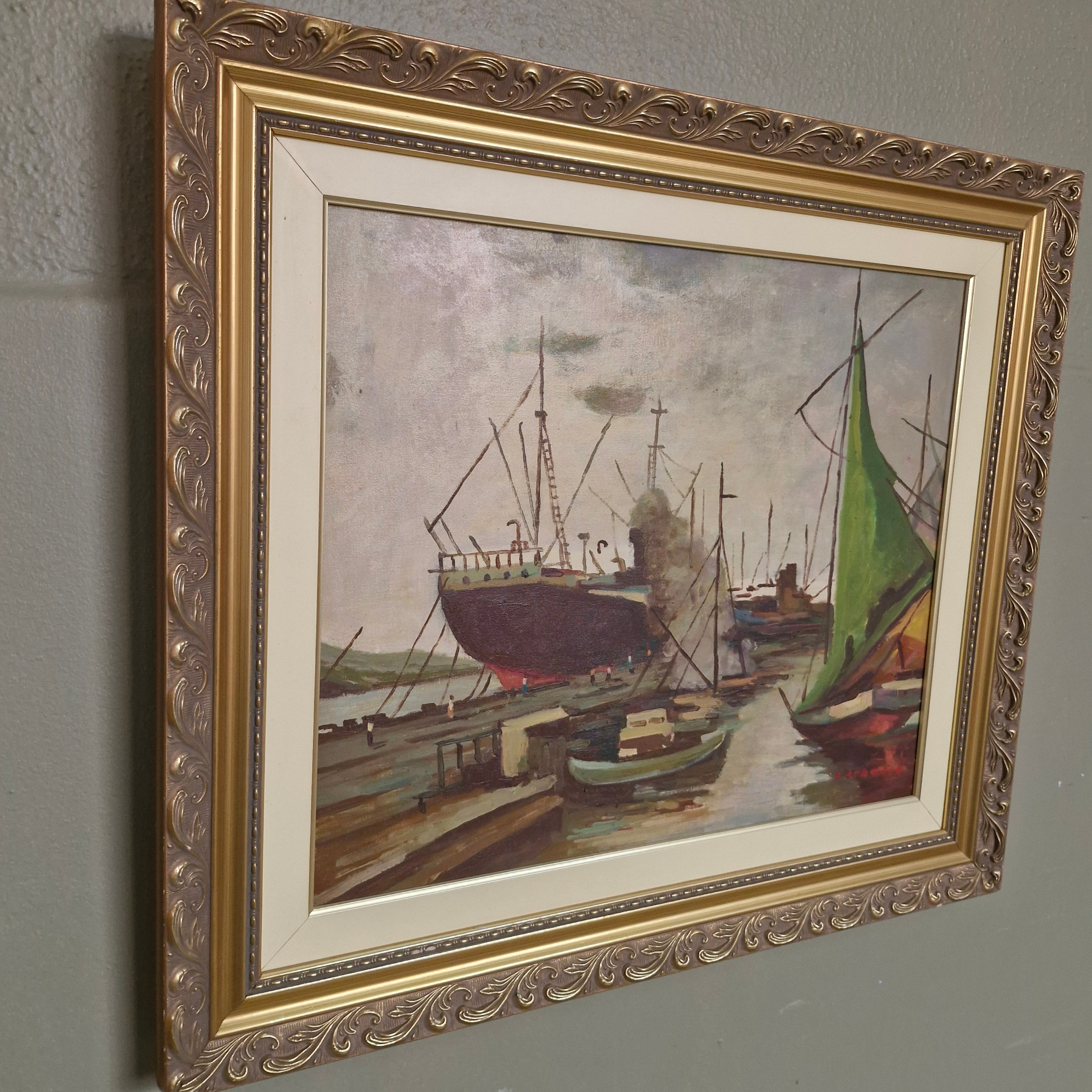 Quadro Ost Eneas Dedeca - Barcos 