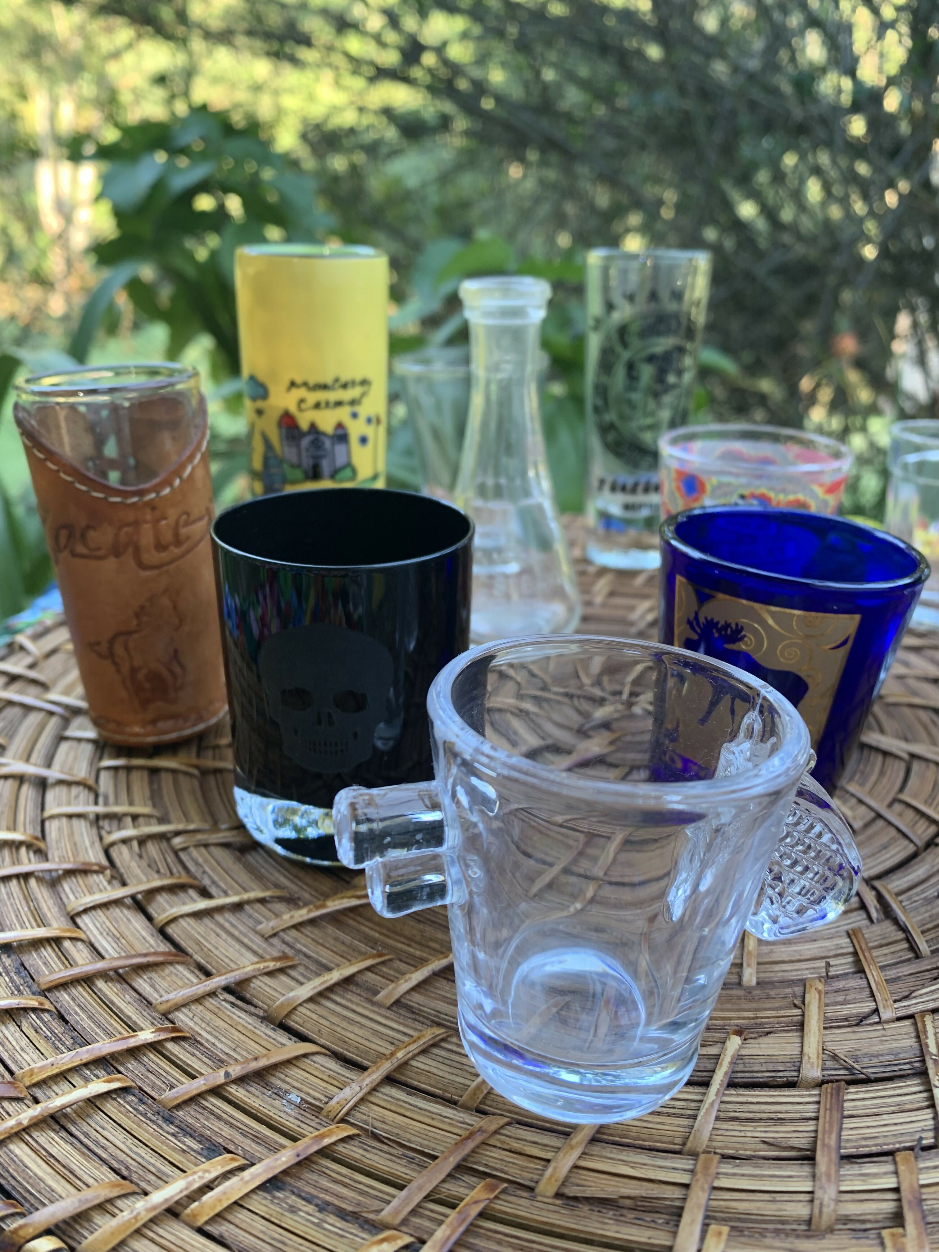 Coleção de 12 copos para shot - modelos variados