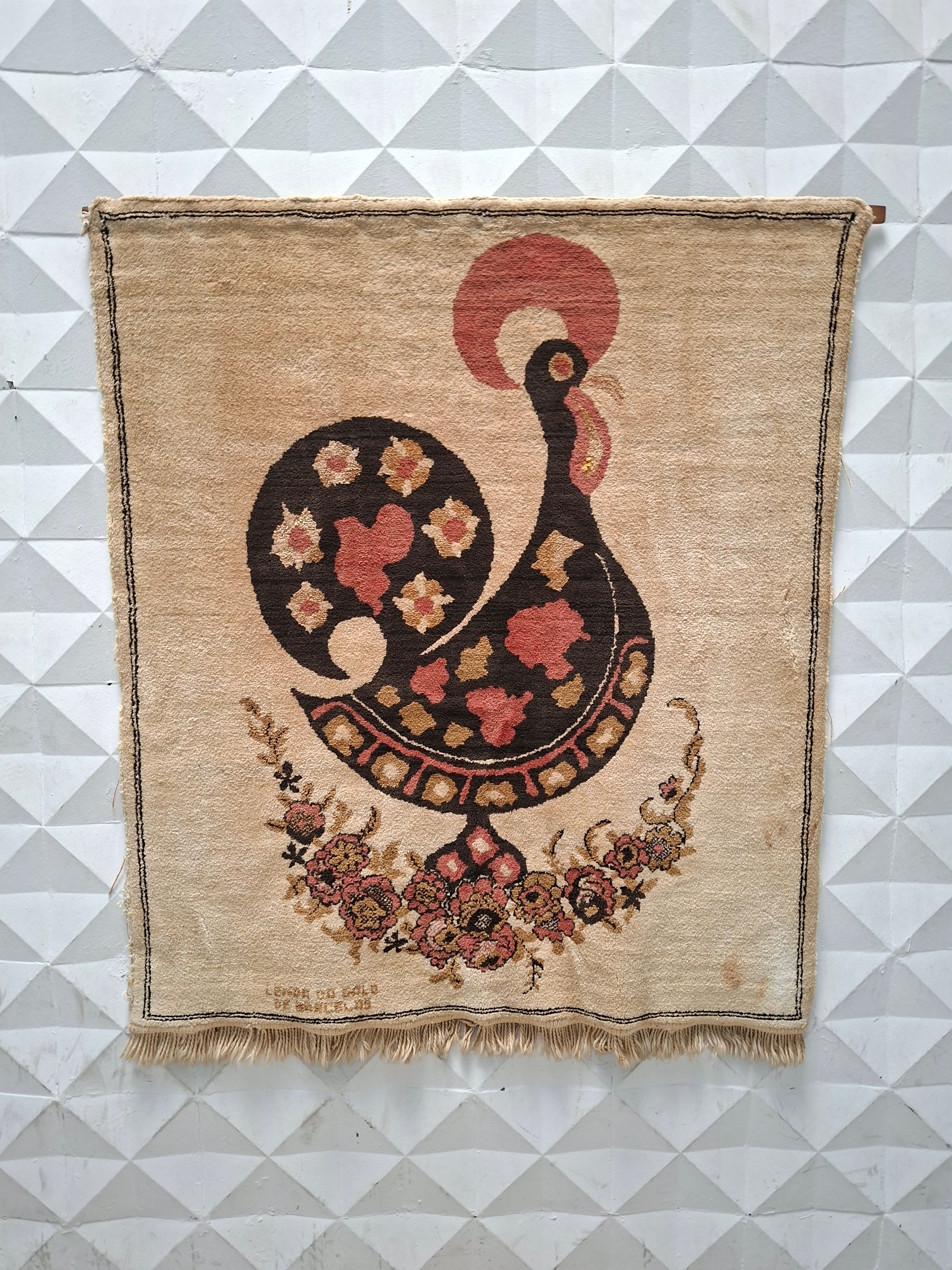Tapeçaria Antiga Portuguesa Galo de Barcelos