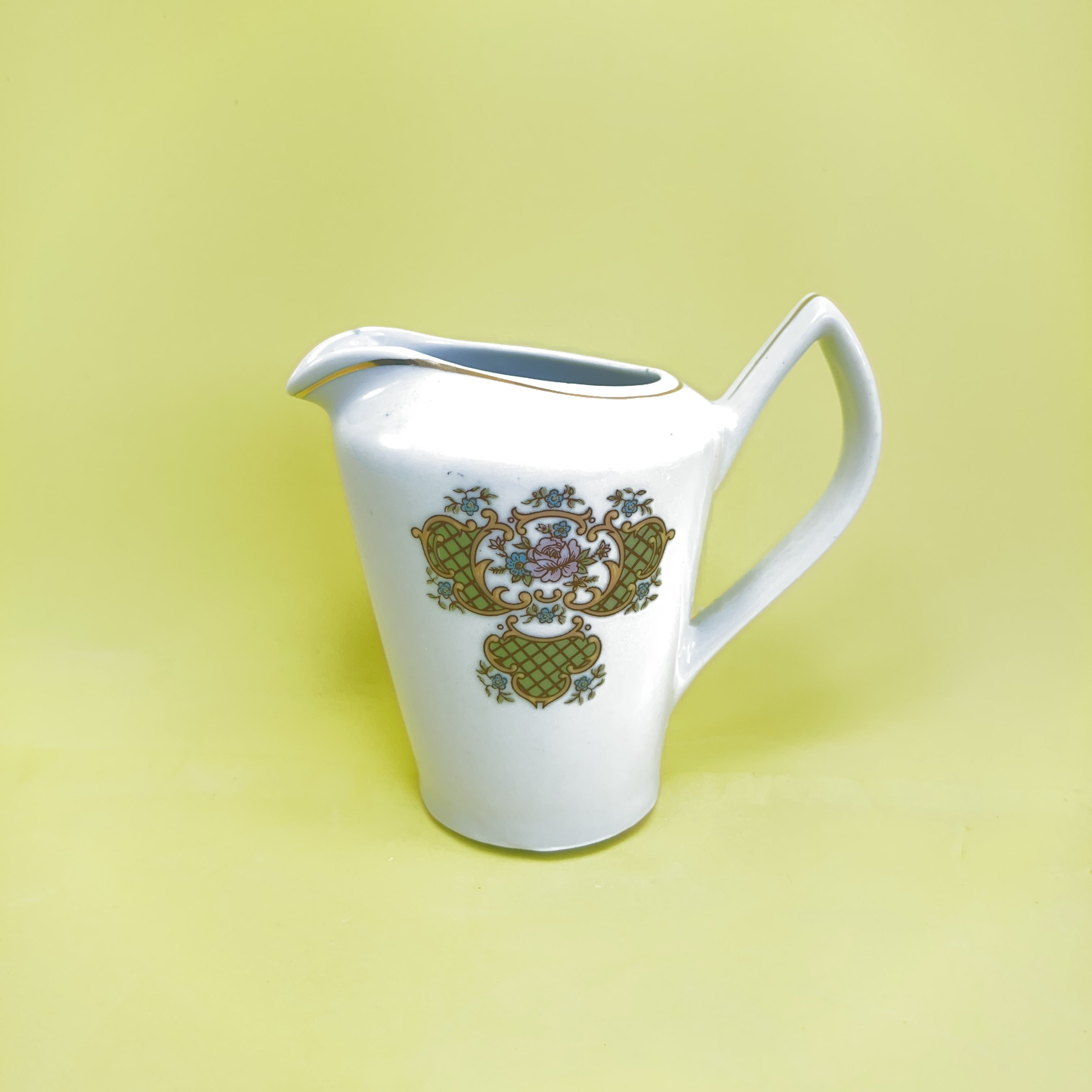 Porcelana Pozzani Jogo de Chá com estampa floral 