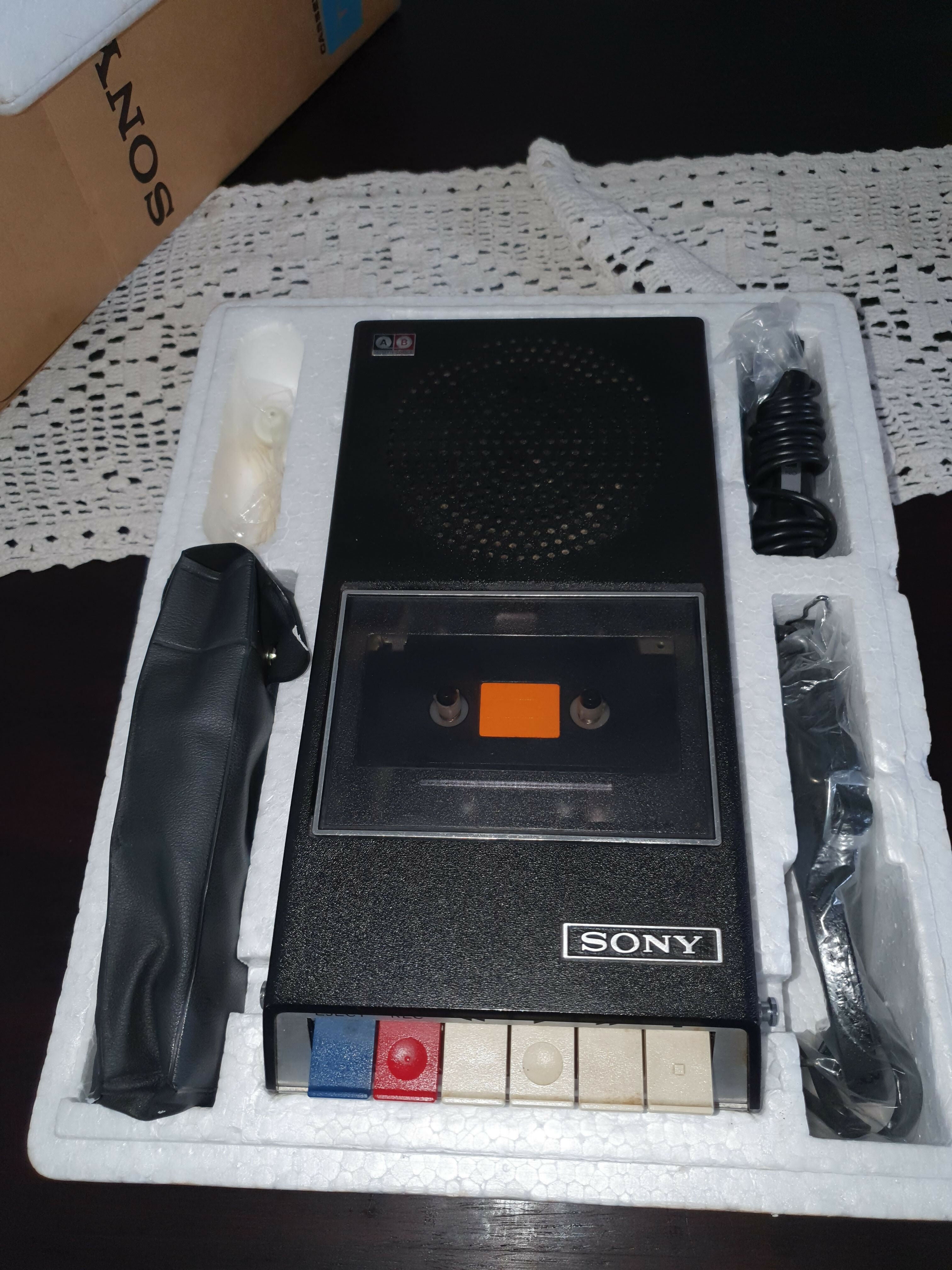 Gravador Cassete recorder Sony TC 60 A completo e original na caixa