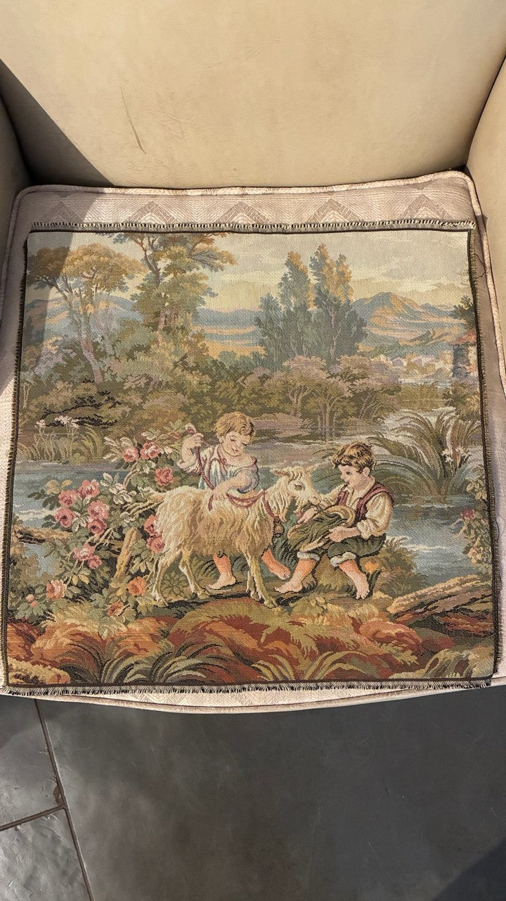 Tapeçarias Decorativas Estilo Aubusson Cenas Pastoris