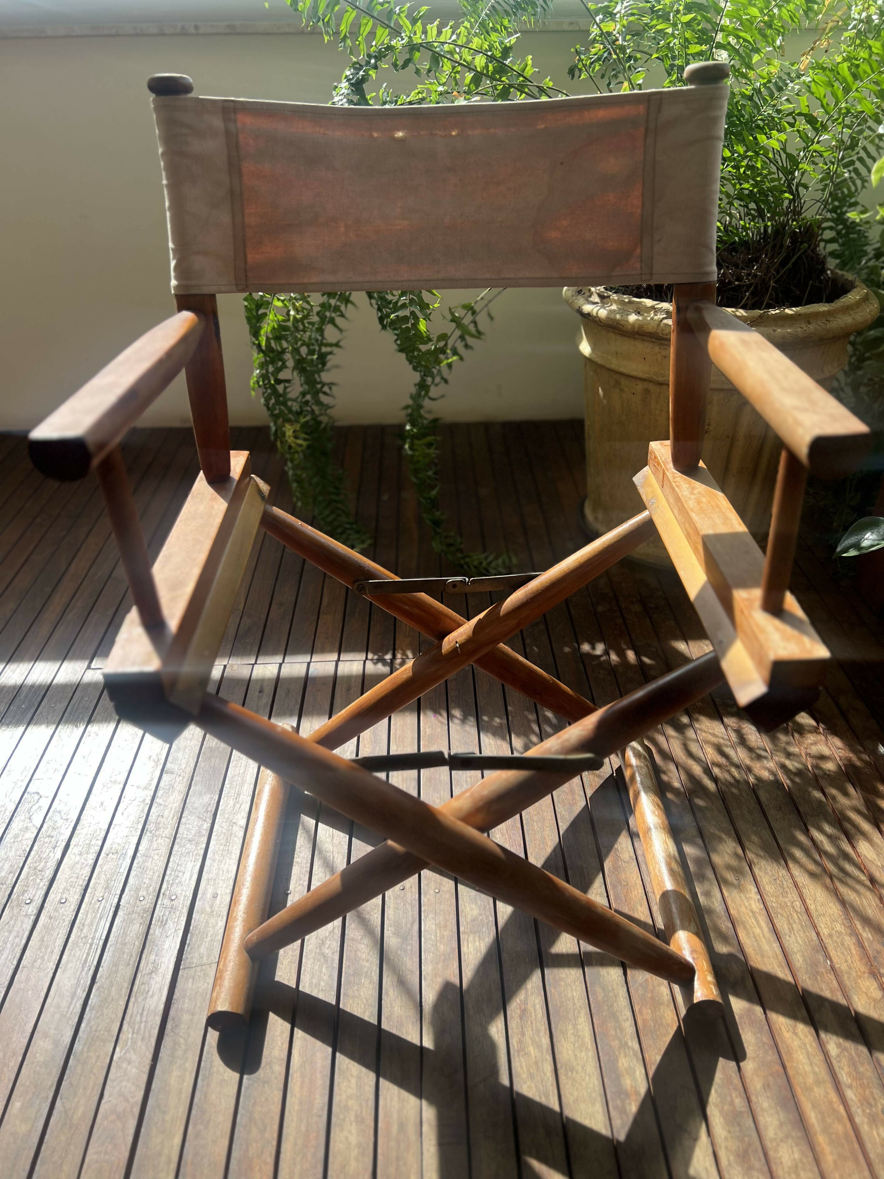 Cadeira "Diretor cinema" em madeira