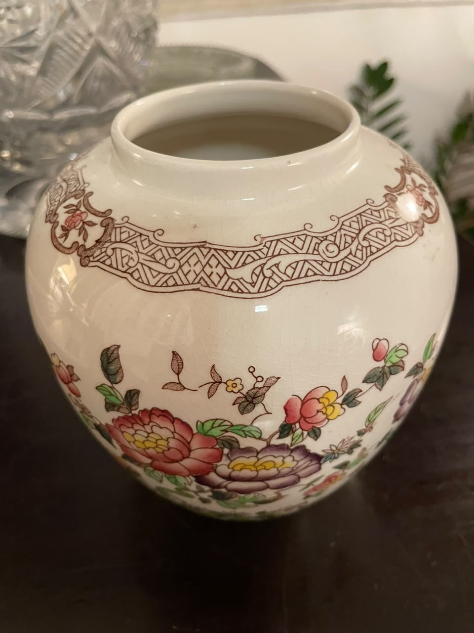 Vaso em faiança inglesa Crown Devon