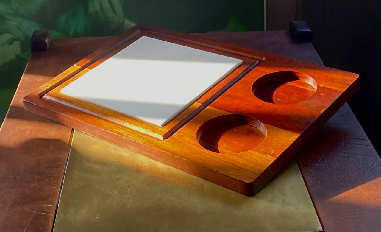 Bandeja com Azulejo e 2 Porta-Copos (DMCPS_071)