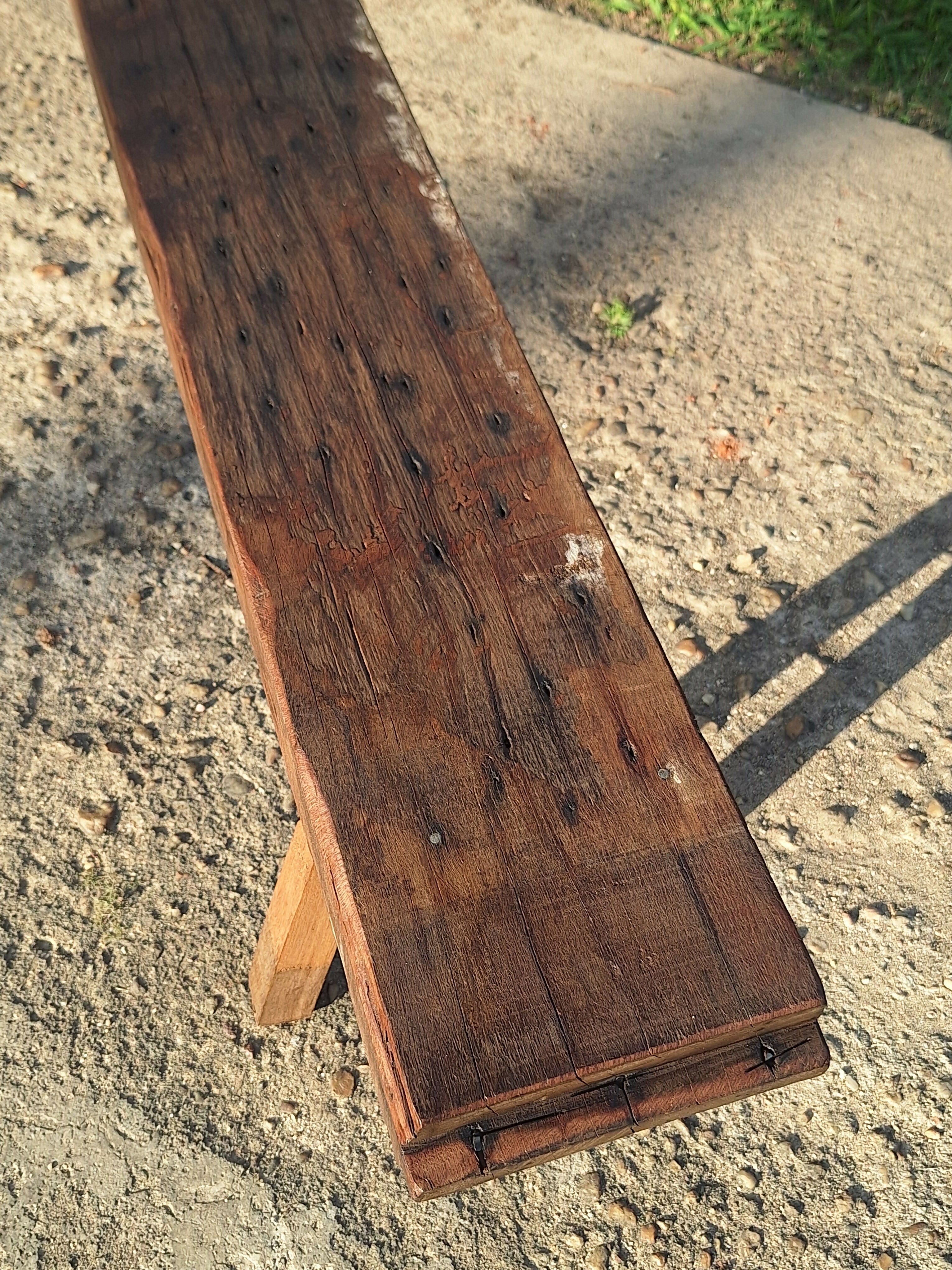 Banco de Dormente Rústico Madeira Maciça