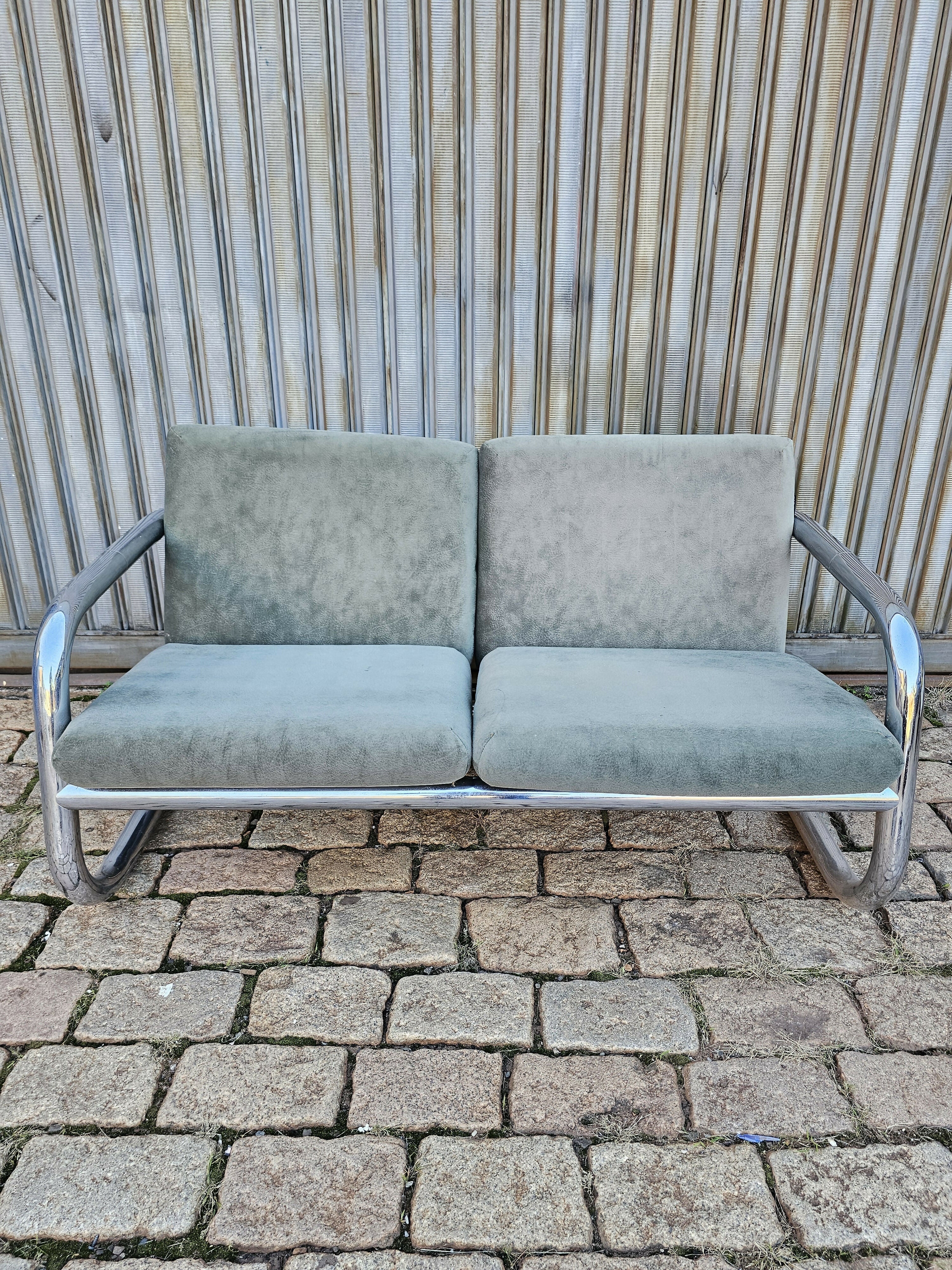 Sofá Geraldo de Barros Tubular vintage