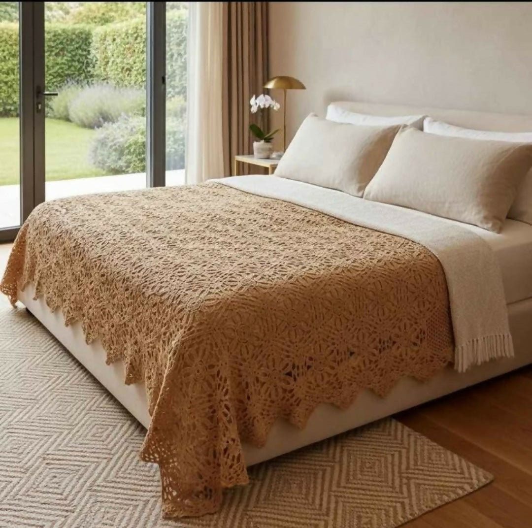 Colcha de crochê Casal artesanal