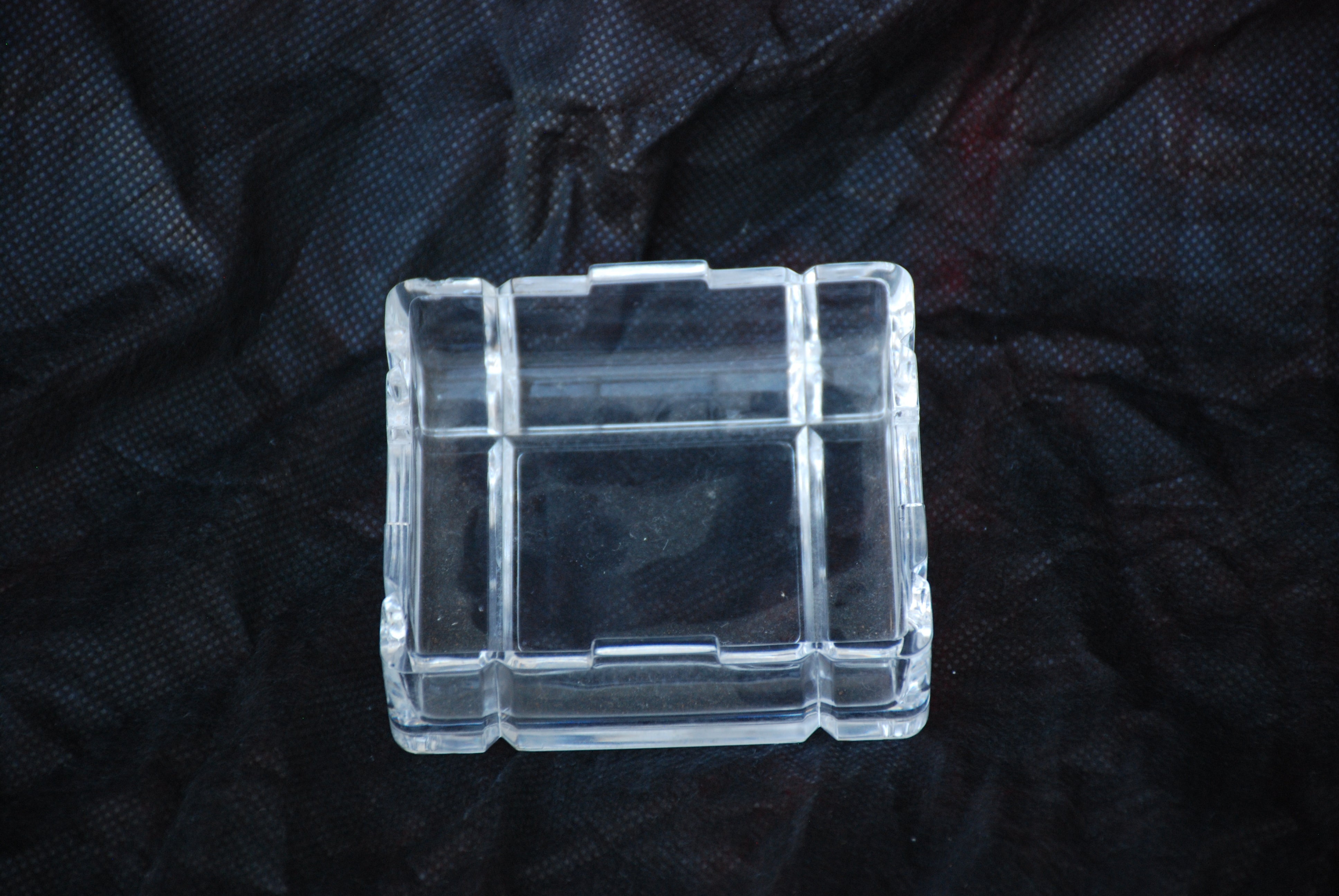 porta joias (trinket box) quadrada. rcr royal cristal rock italiana 9 x 9 - estilo quebra cabeça