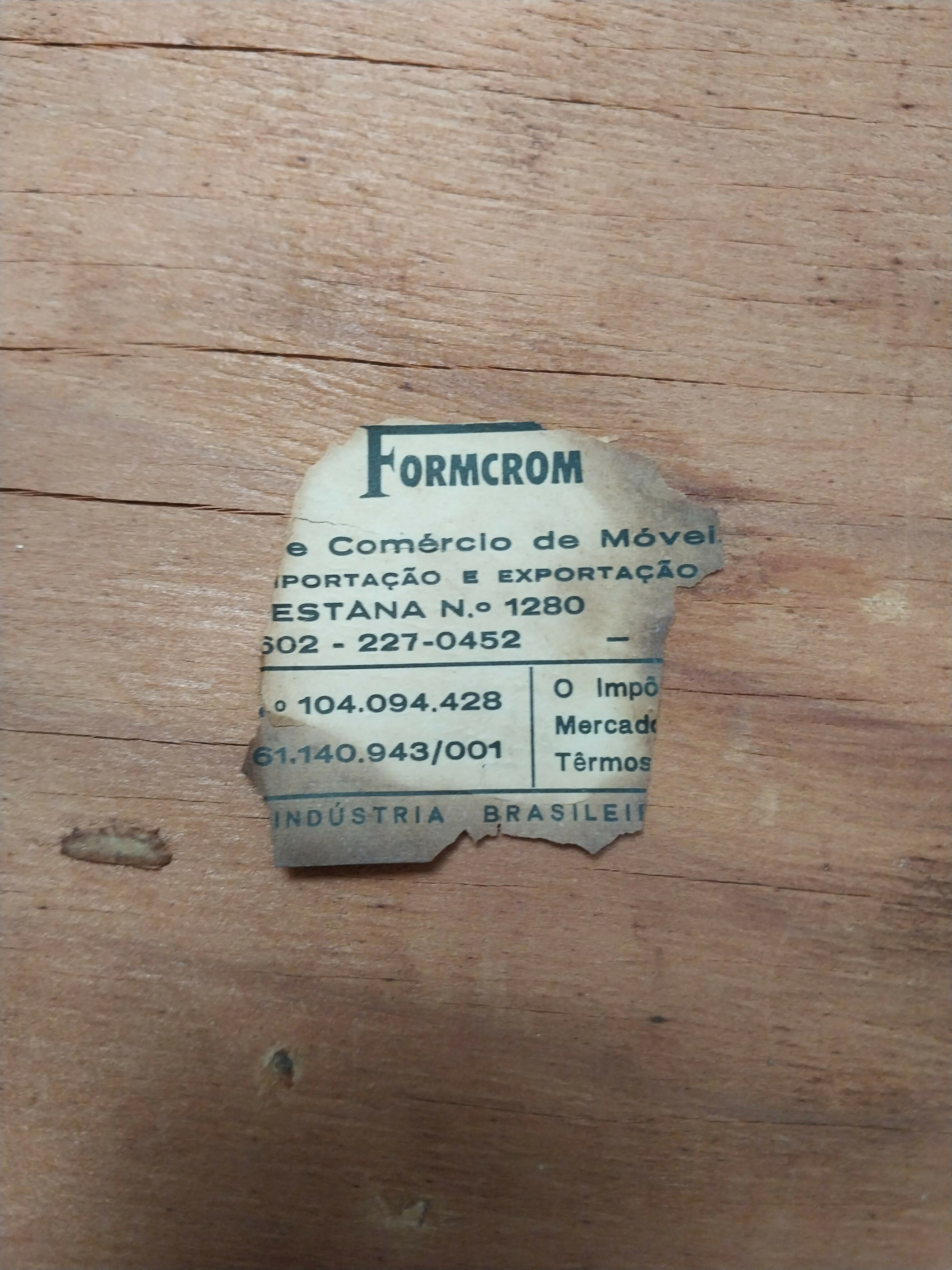 Par de Cadeiras Anos 60 em Fórmica
