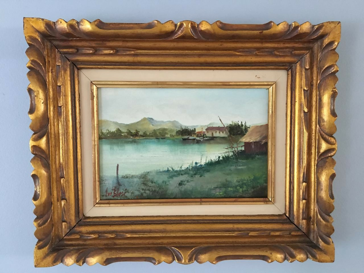 Quadro, óleo sobre tela, de Ivo Blasi, assinado e datado 1990. Elegante e lindo!