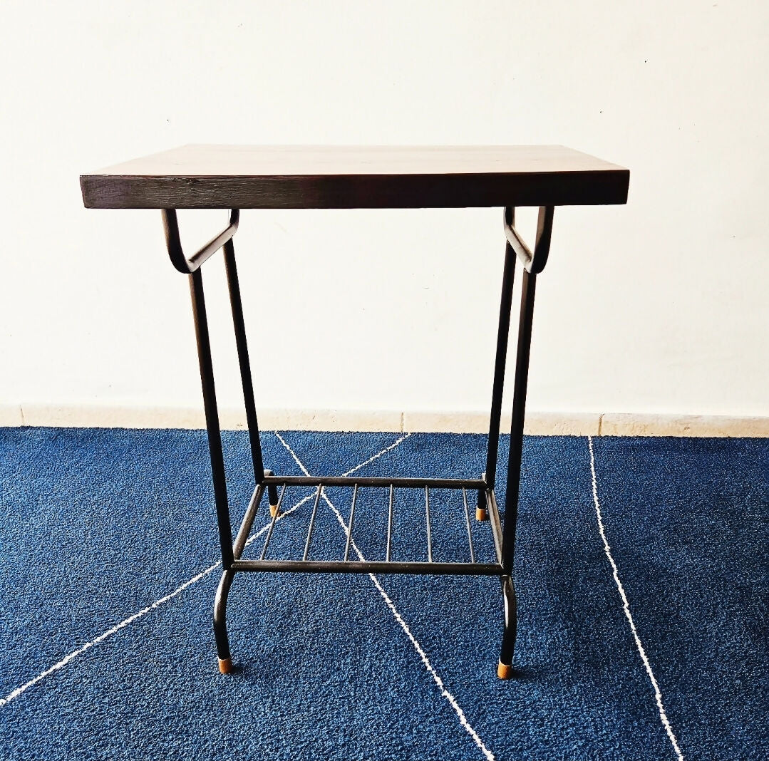 MESA DE APOIO EM JACARANDÁ E FERRO