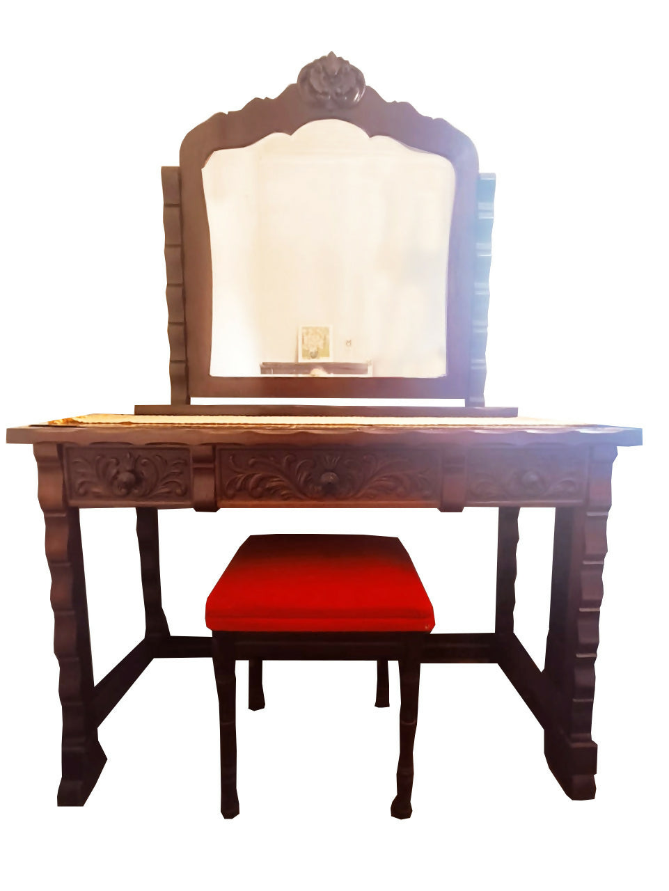 Penteadeira clássica em madeira