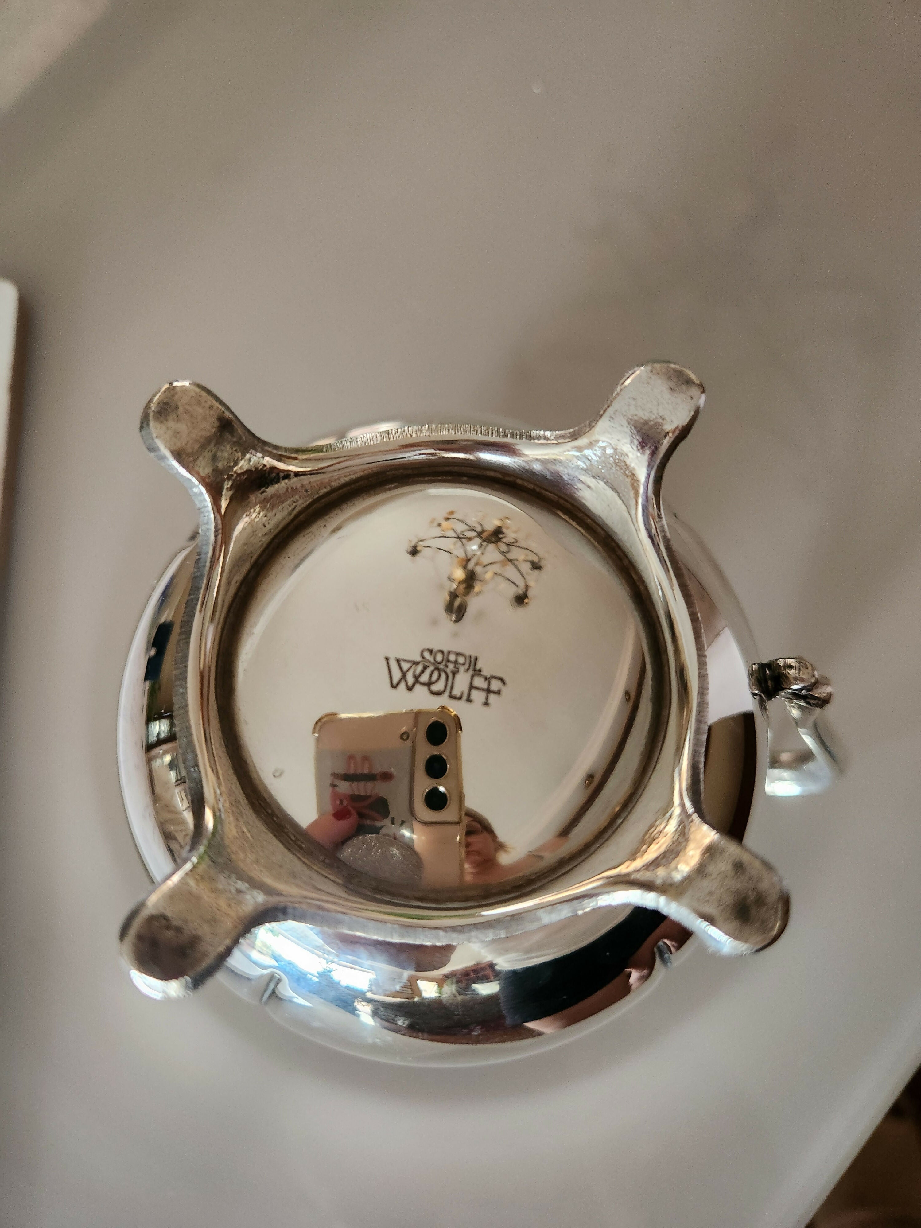 Conjunto de cha e café em prata 90 Wolff