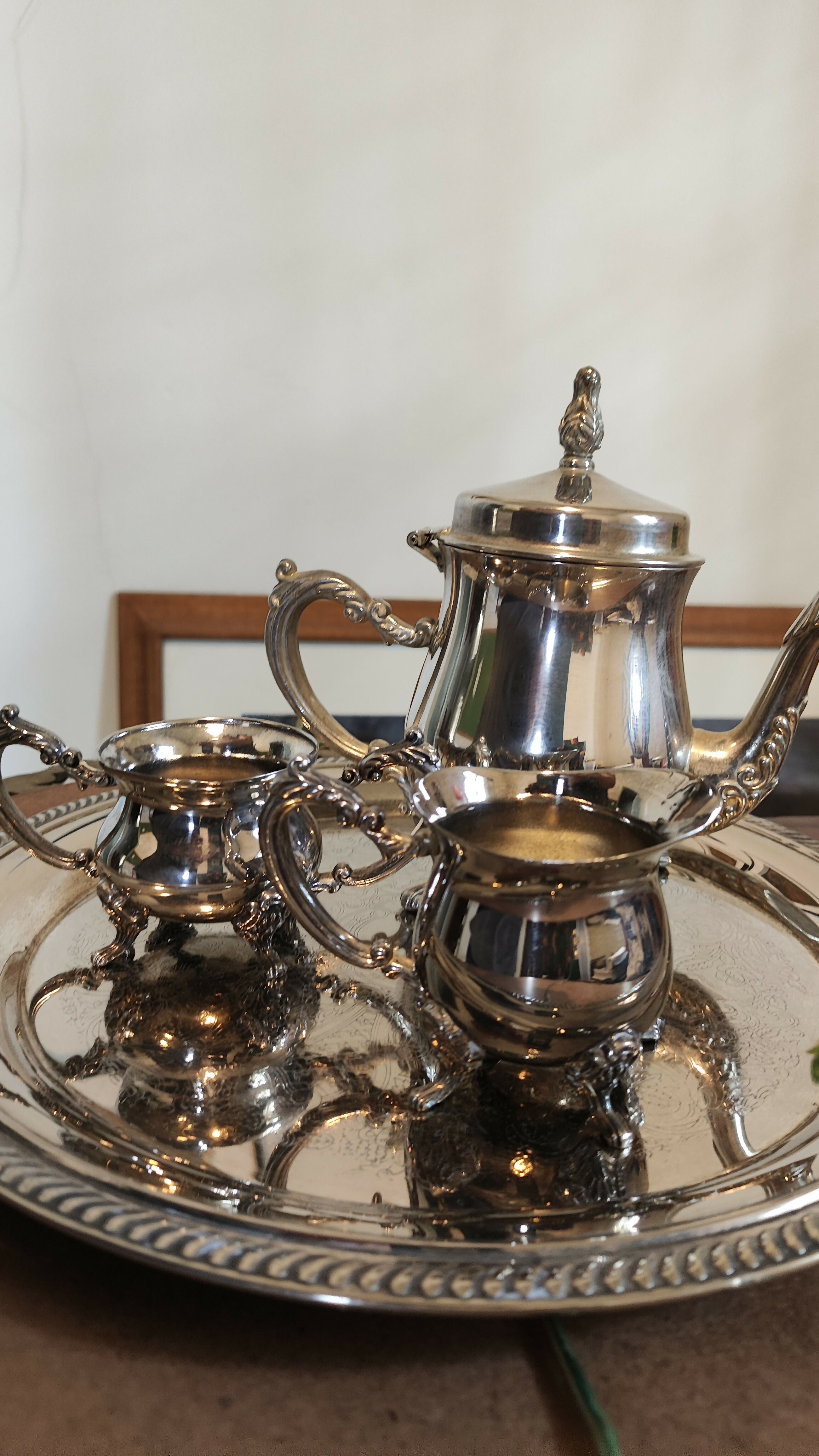 Serviço de Chá Espessurado à Prata