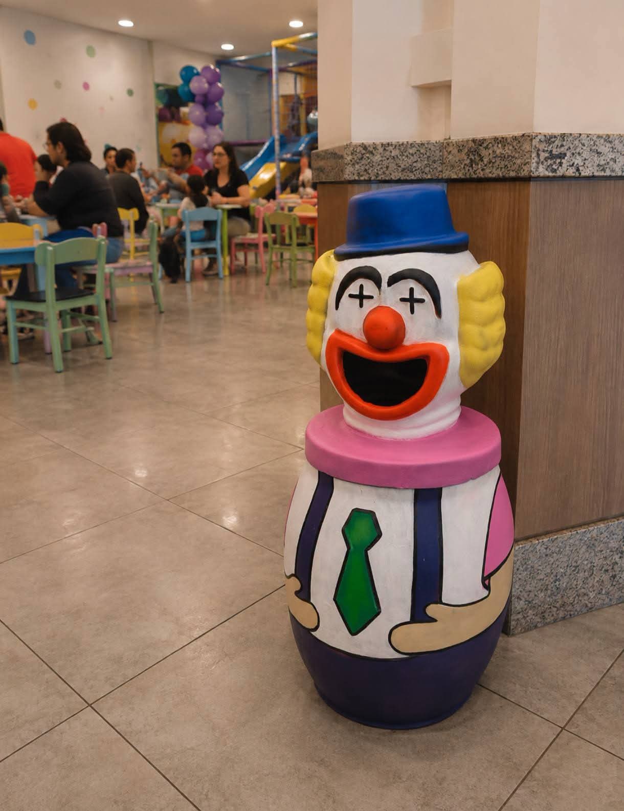 🤡 Lixeira palhaço Vintage (valor unitário) 