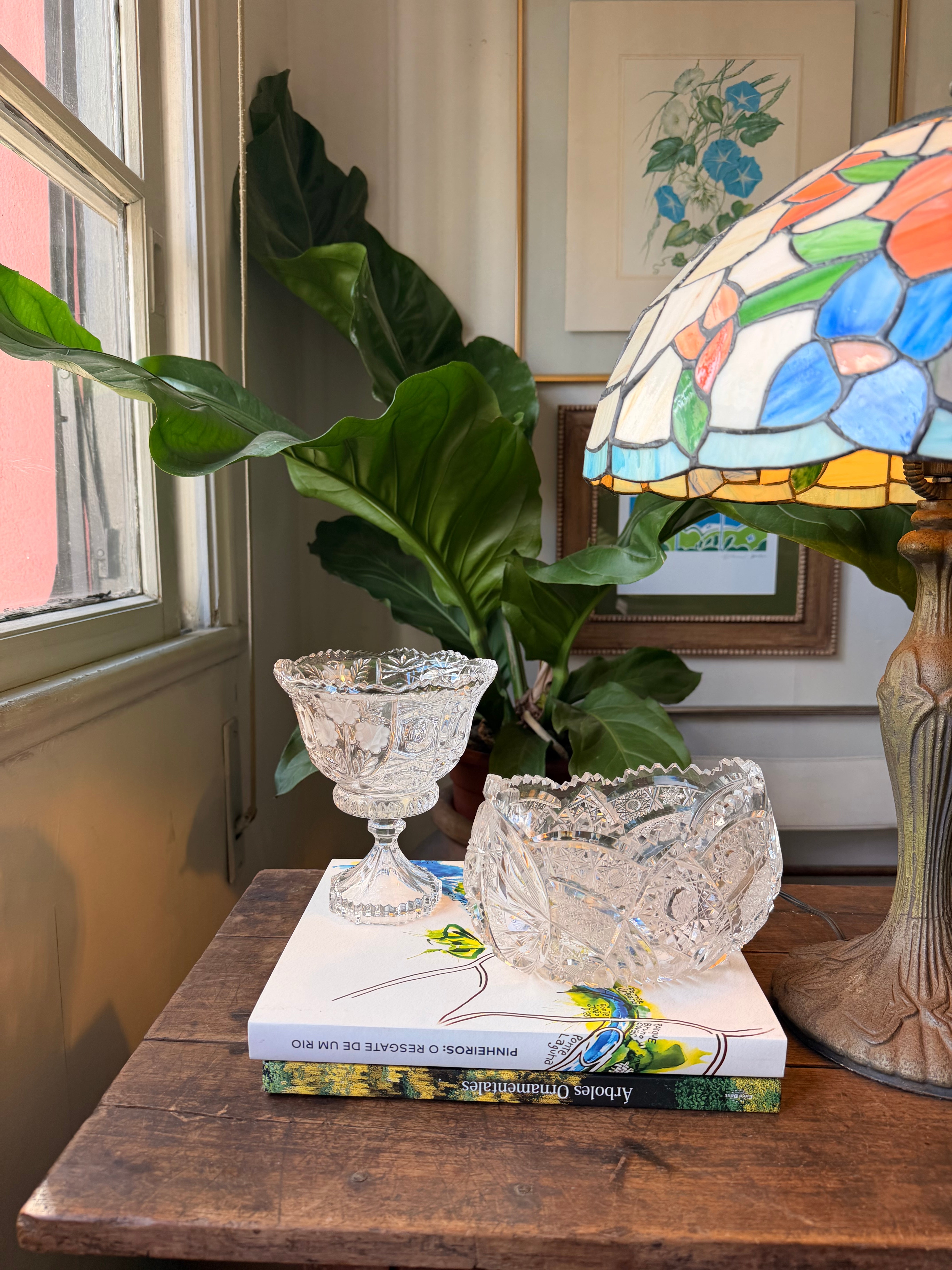 Vasos em cristal lapidado (valor unitário) 