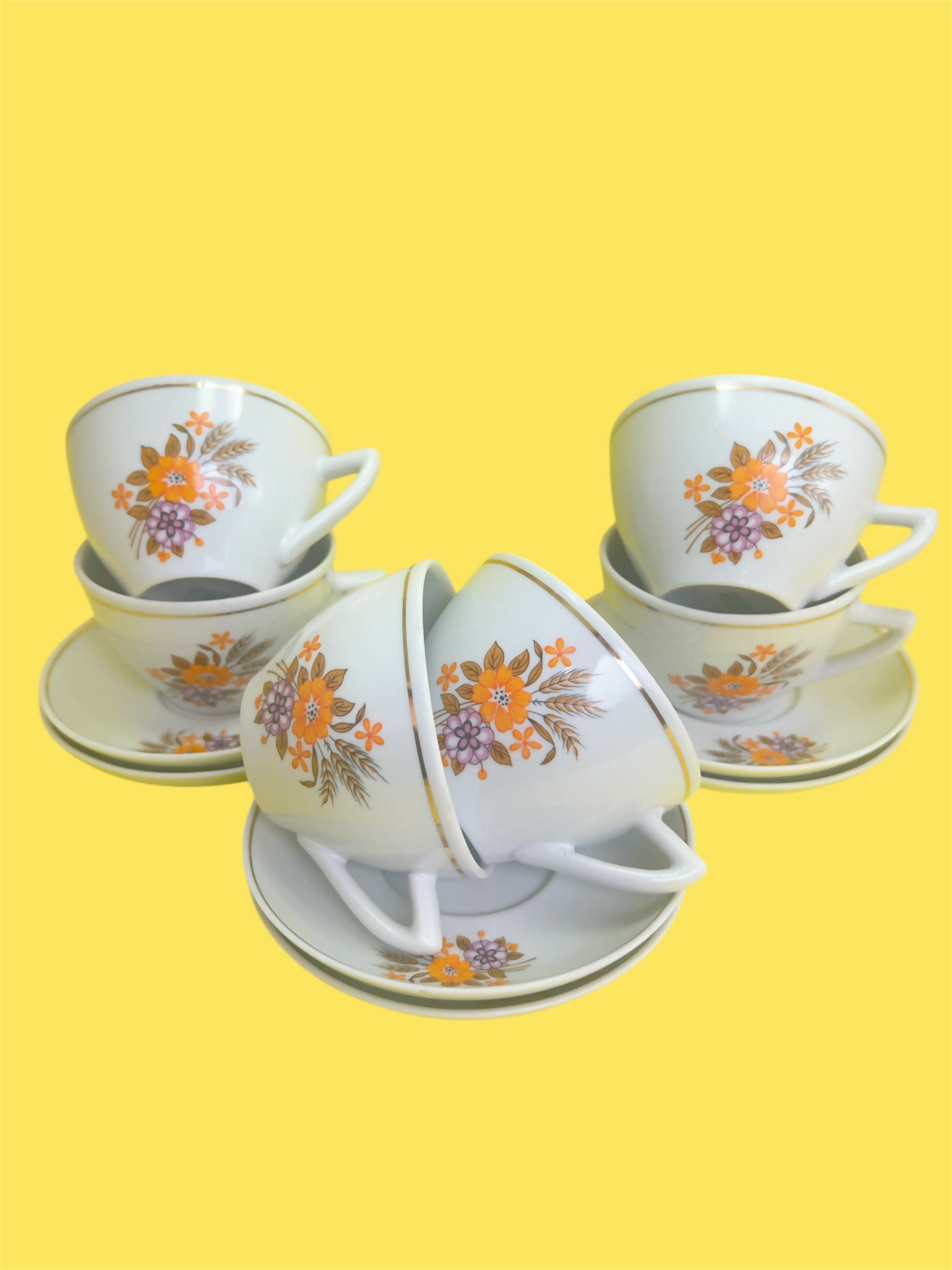 Jogo de chá e café Porcelana Pozzani na caixa!