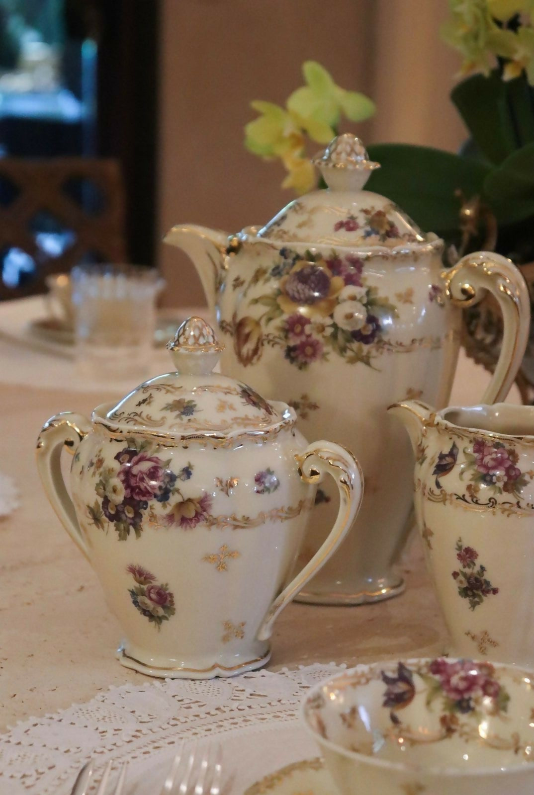 CONJUNTO DE CHÁ - LIMOGES 1940-1960