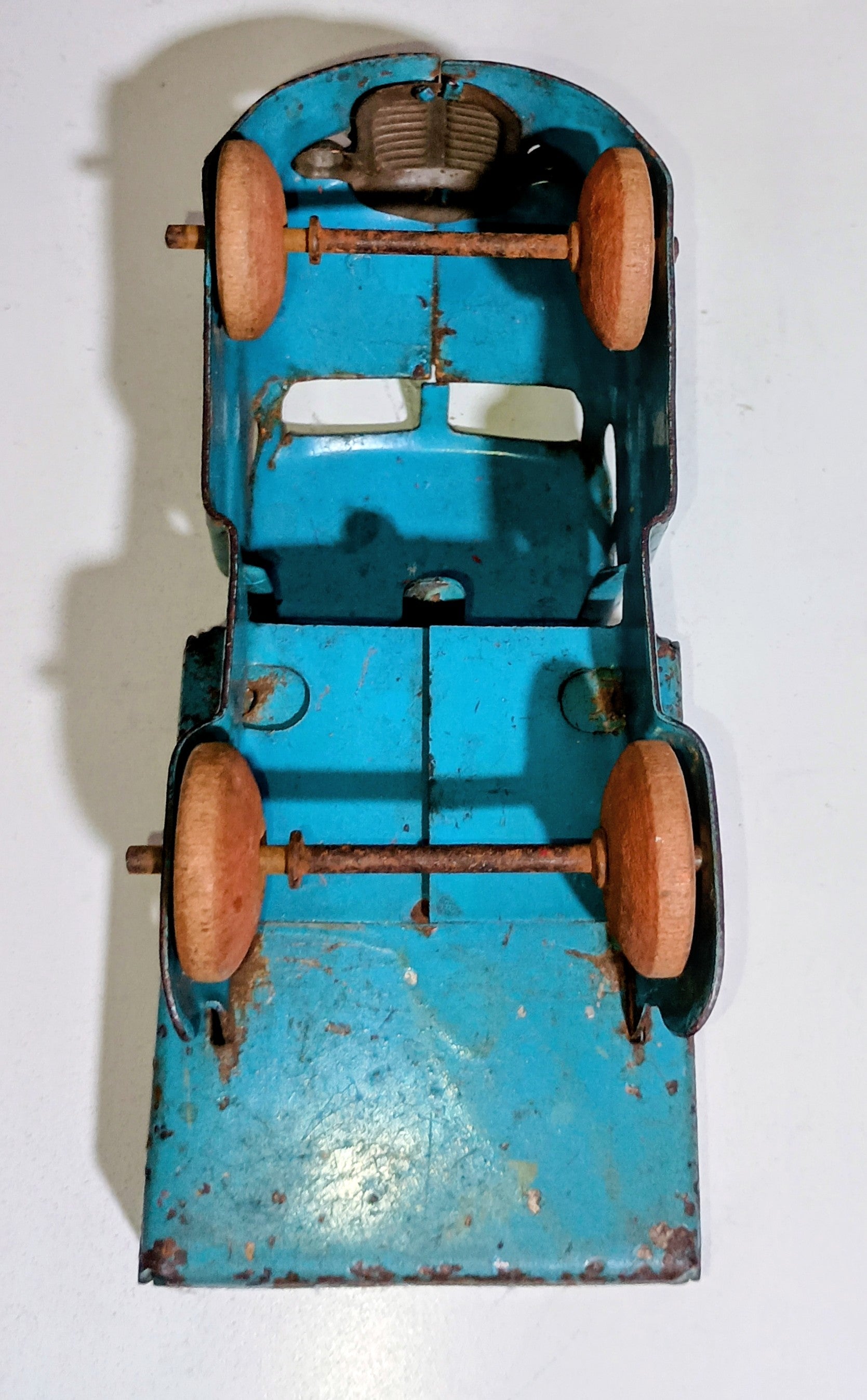 Caminhão Basculante Antigo azul Wyandotte Toys – Made in U.S.A. – Década de 1940