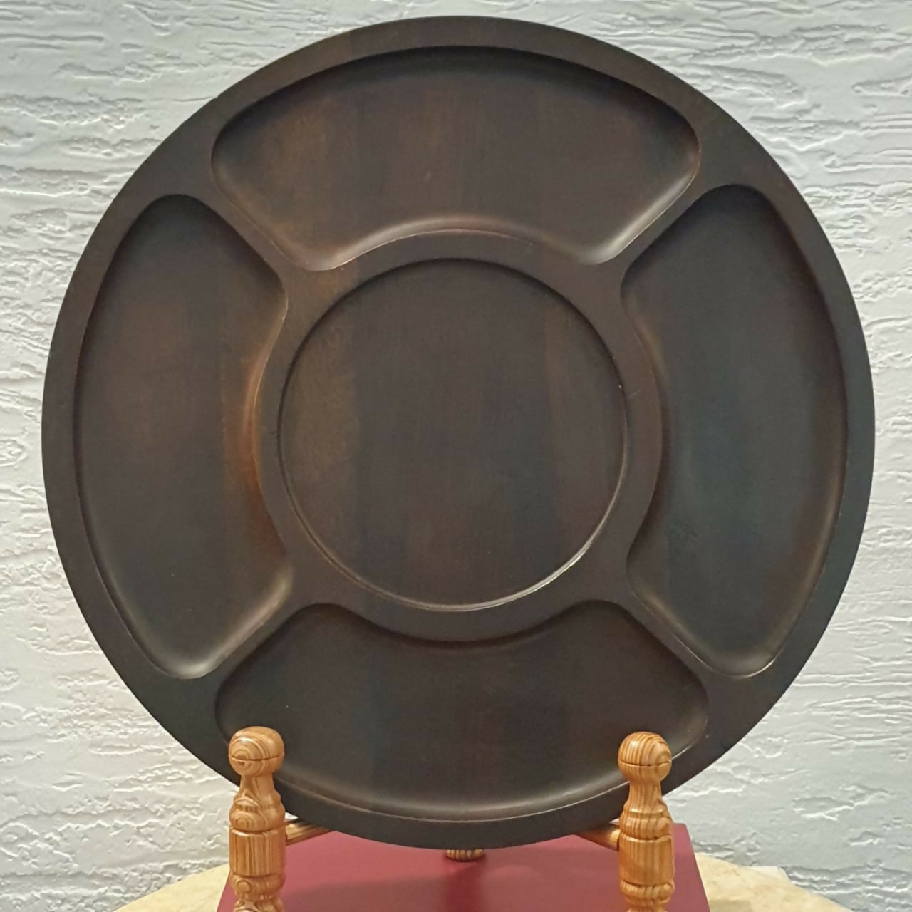 Maravilhosa e enorme tábua petisqueira em jacarandá maciço TropicArt. Excelente estado!