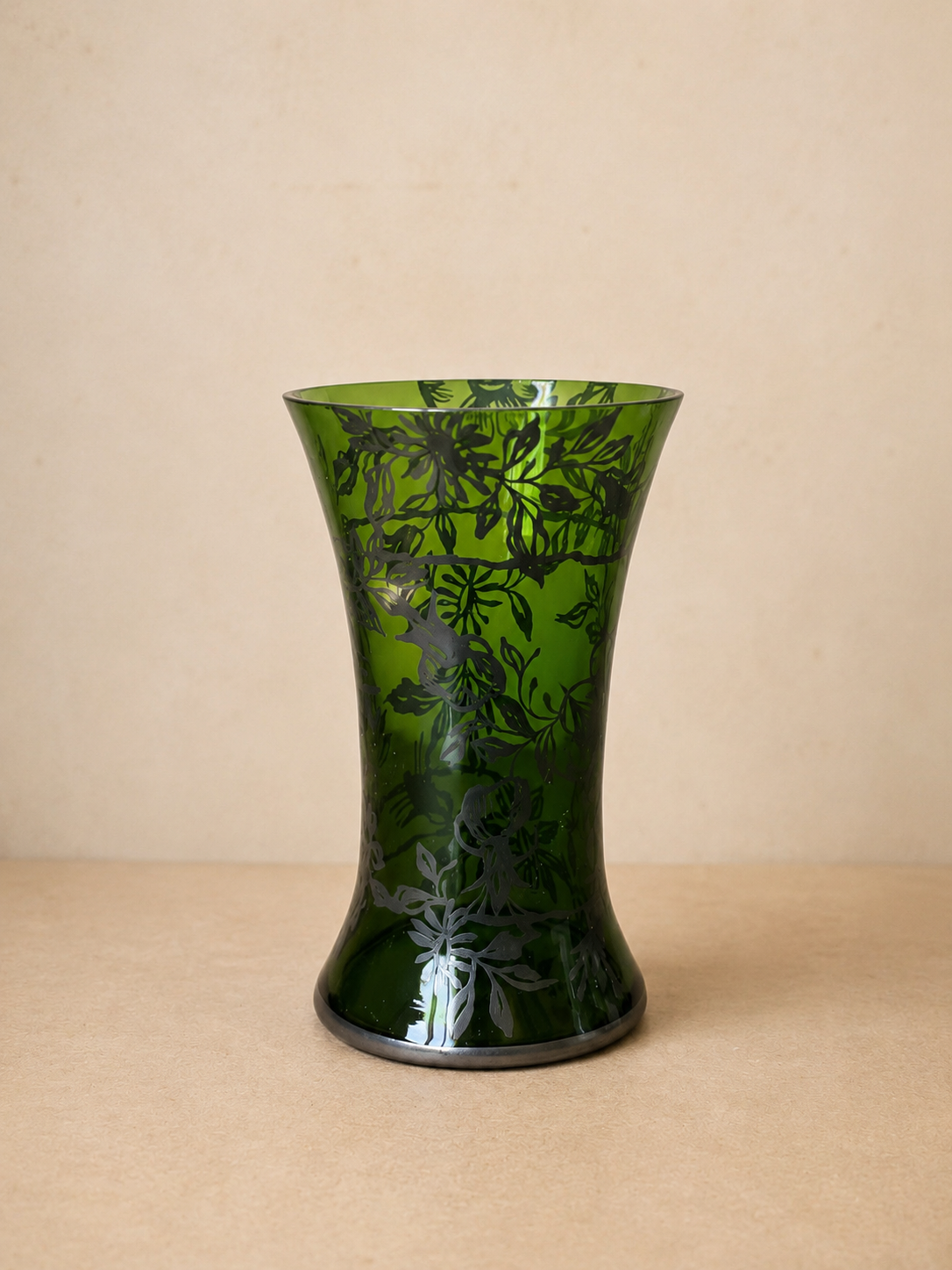 Vaso em meio cristal verde  (DMCPS_207)