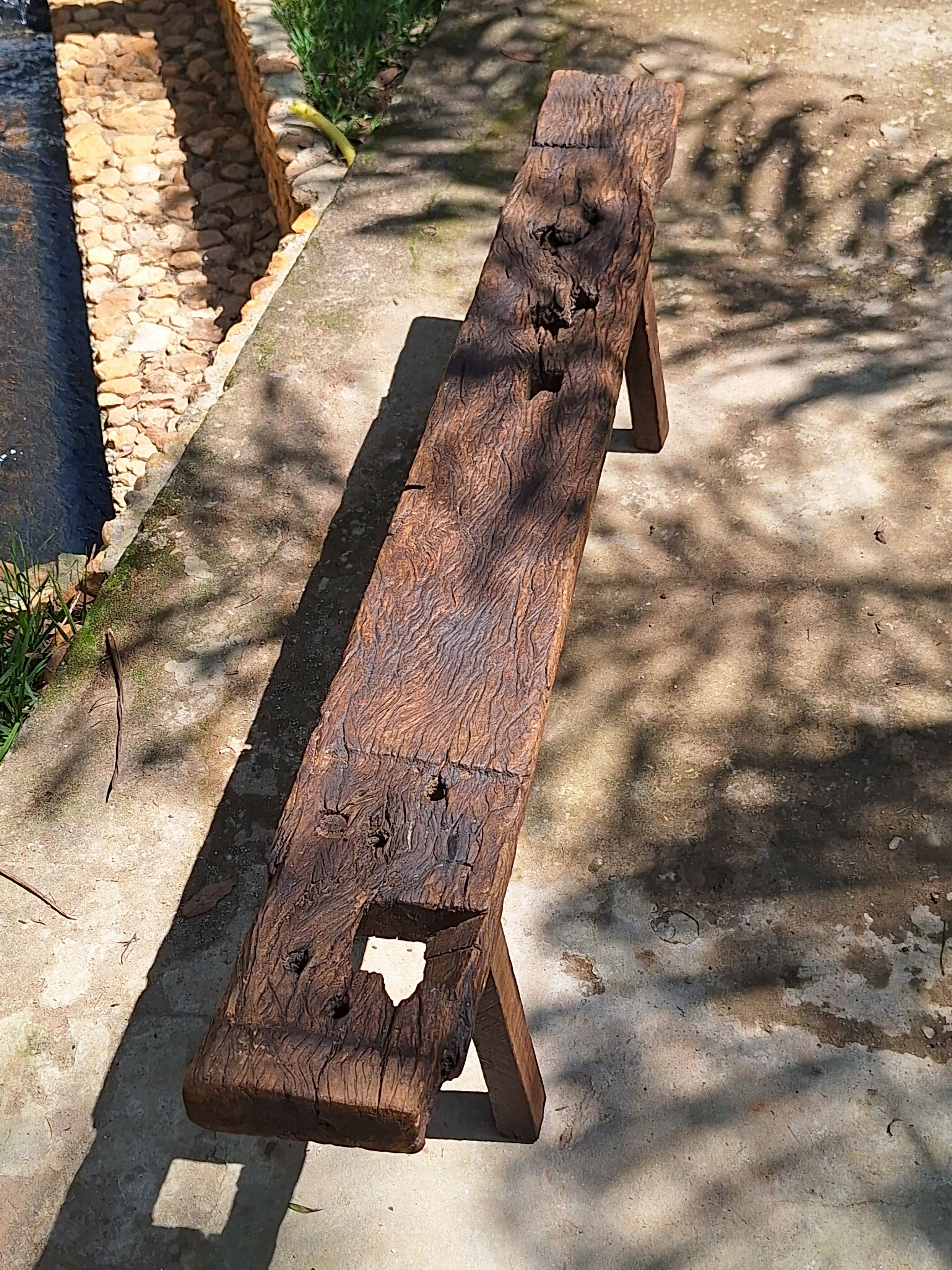 Banco de Dormente Madeira Maciça Garimpo Mineiro