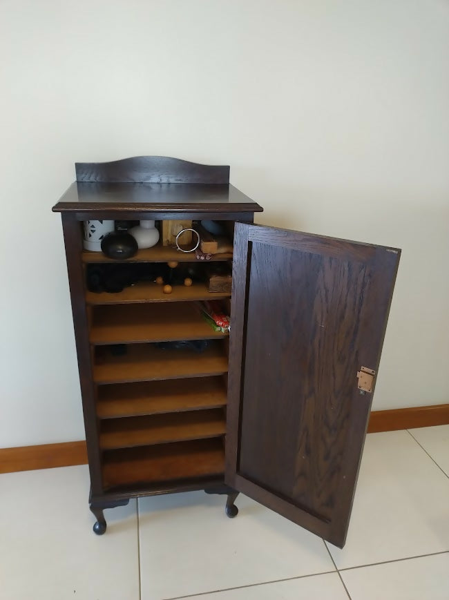 Oak Music Cabinet 4