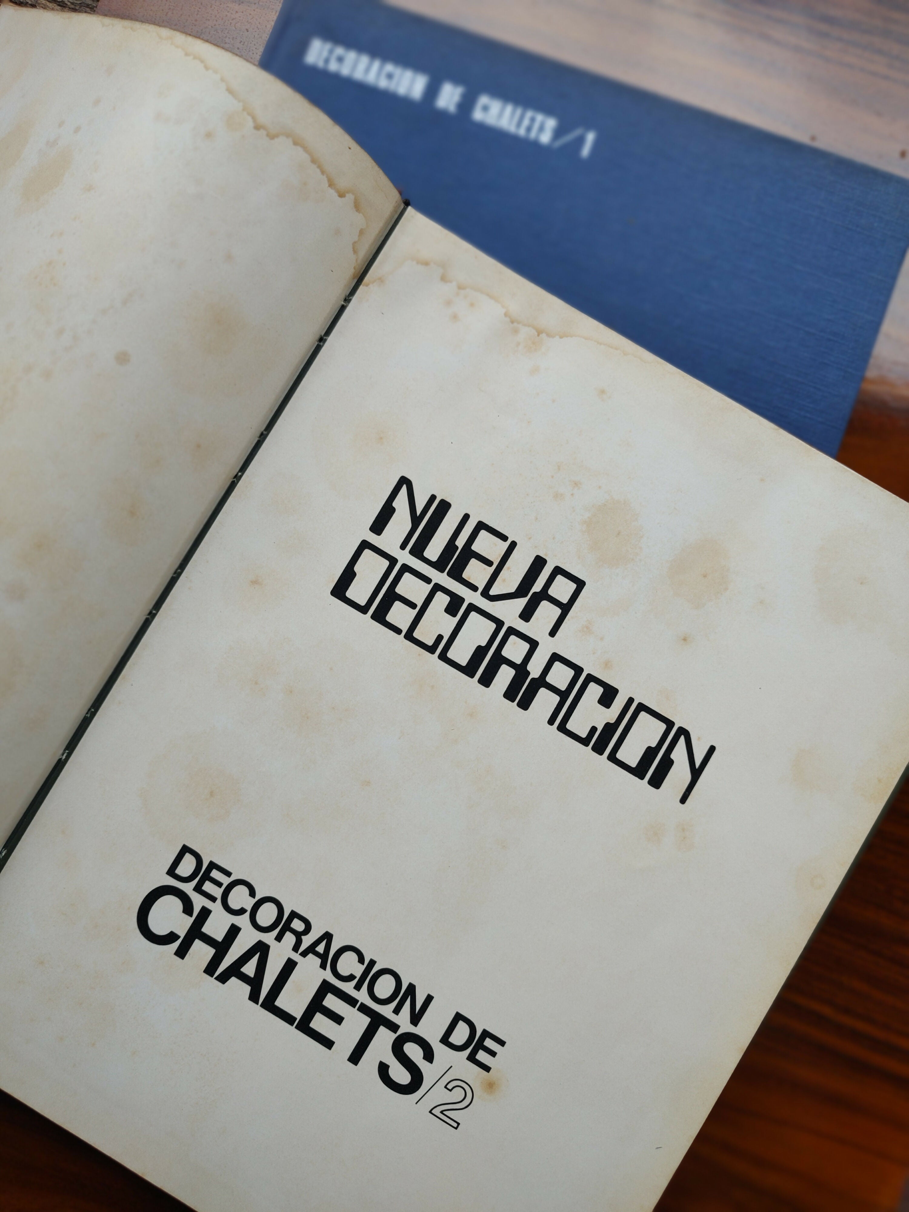 Par de Livros importados de Decoração "Decoracion de Chalets 1 e 2" duas edições de 1974