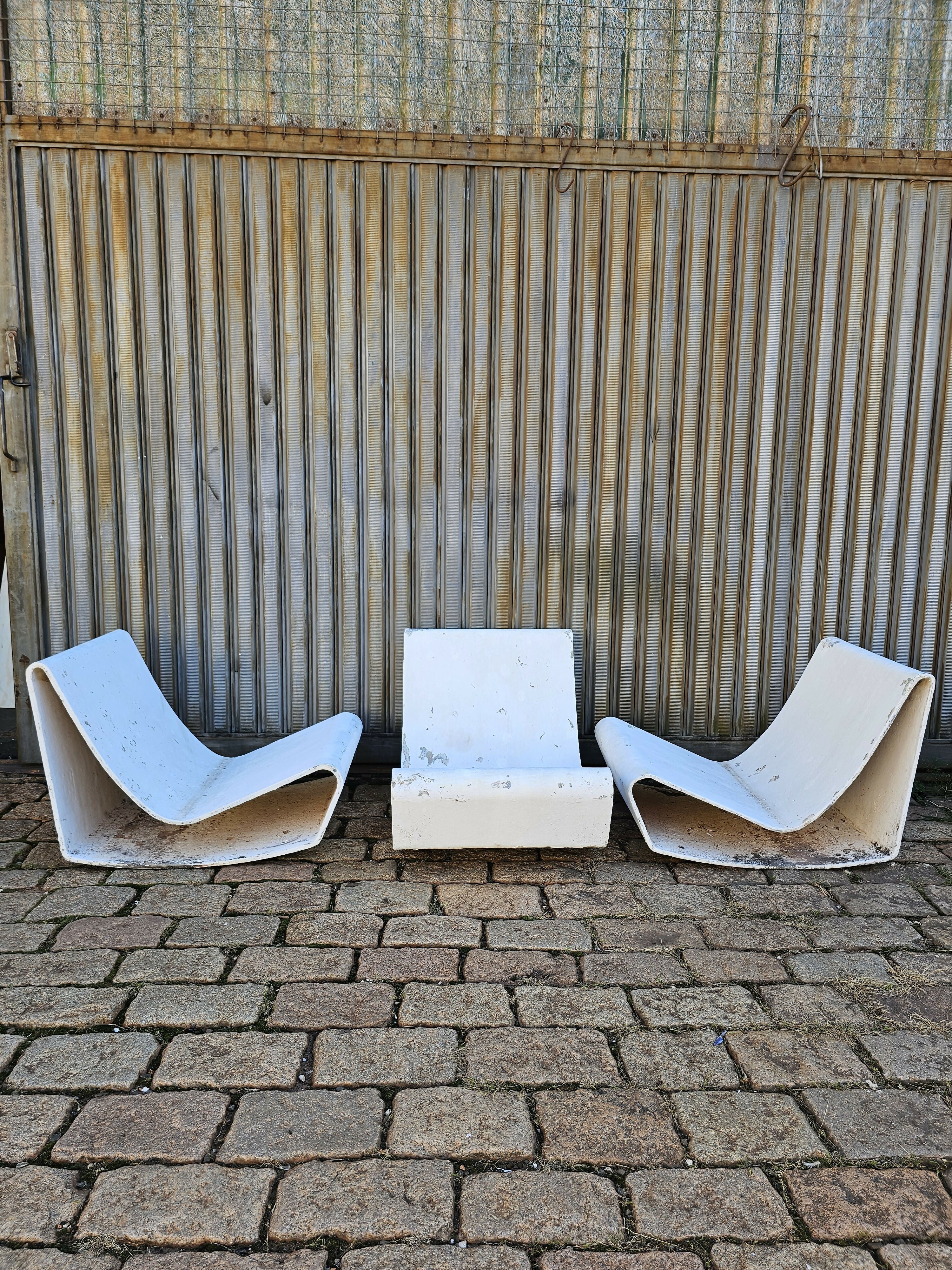 Trio de Poltrona Loop Chair Willy Guhl