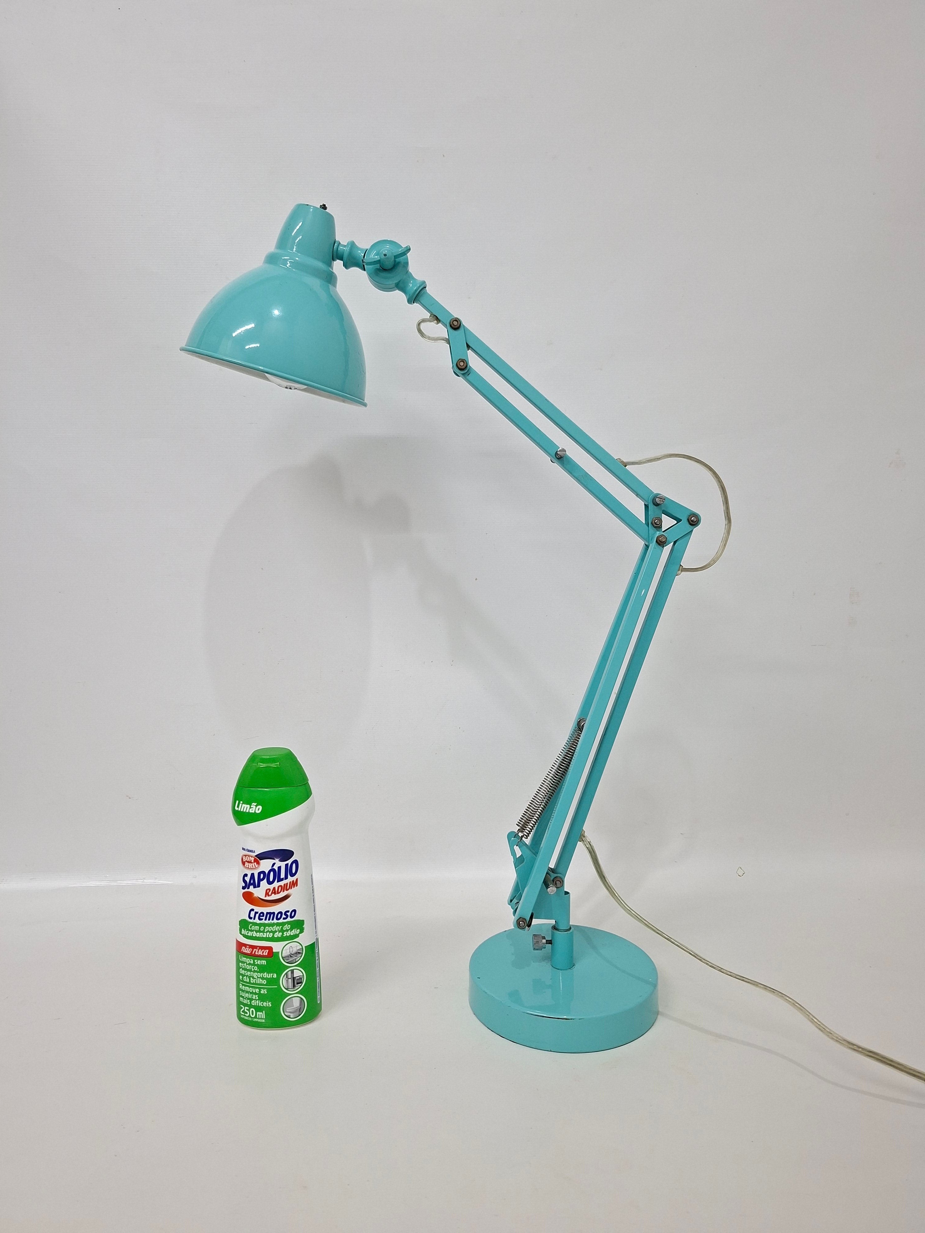 Luminária Design Azul Turquesa