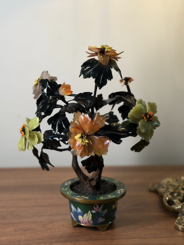 Raridade Artesanal Chinesa em Pedras Naturais – c. 1920